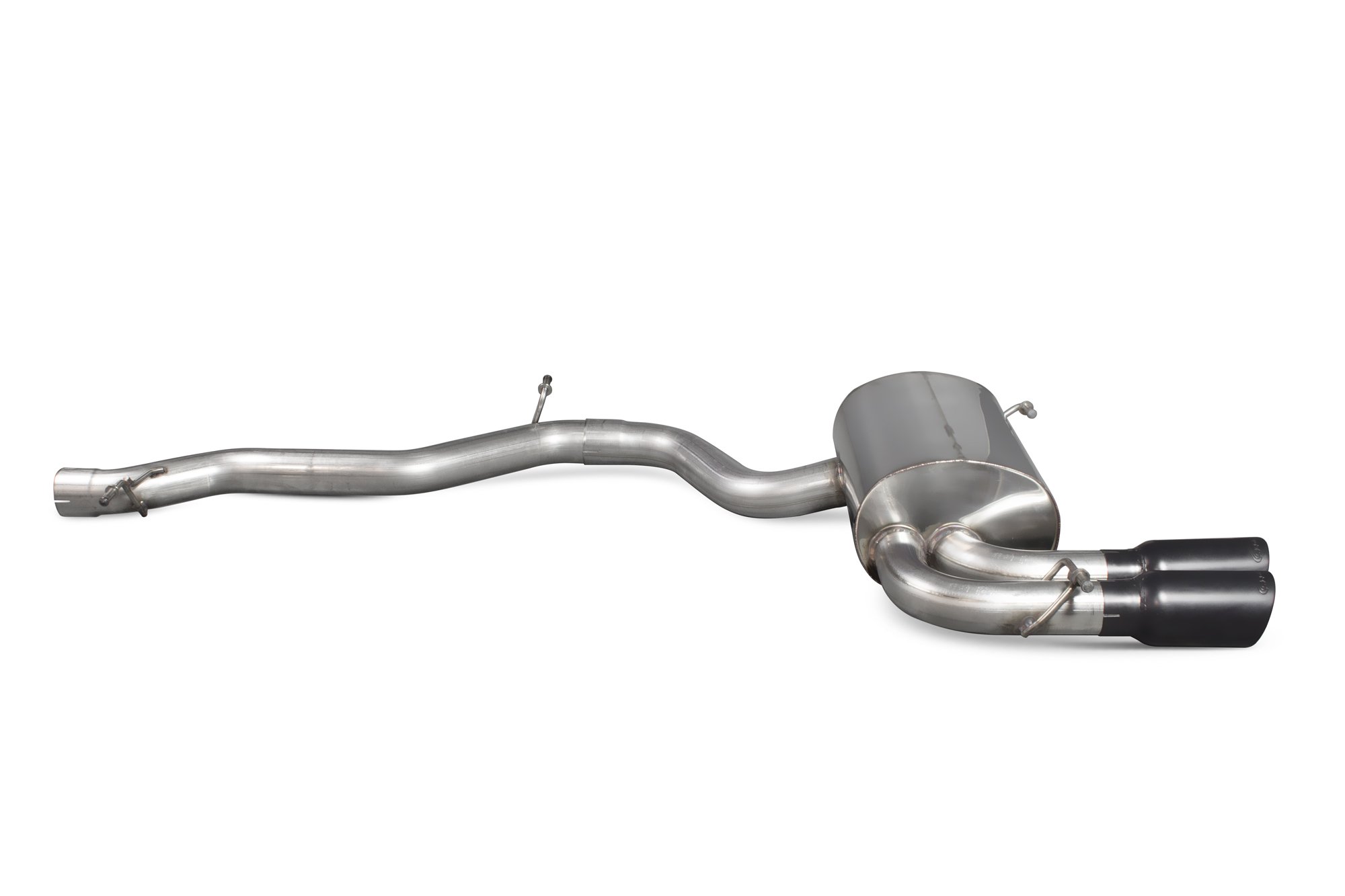 Scorpion Exhausts Audi S3 8P 2006 2012 Non-resonated cat-back system – Daytona (twin) Ceramic Tips