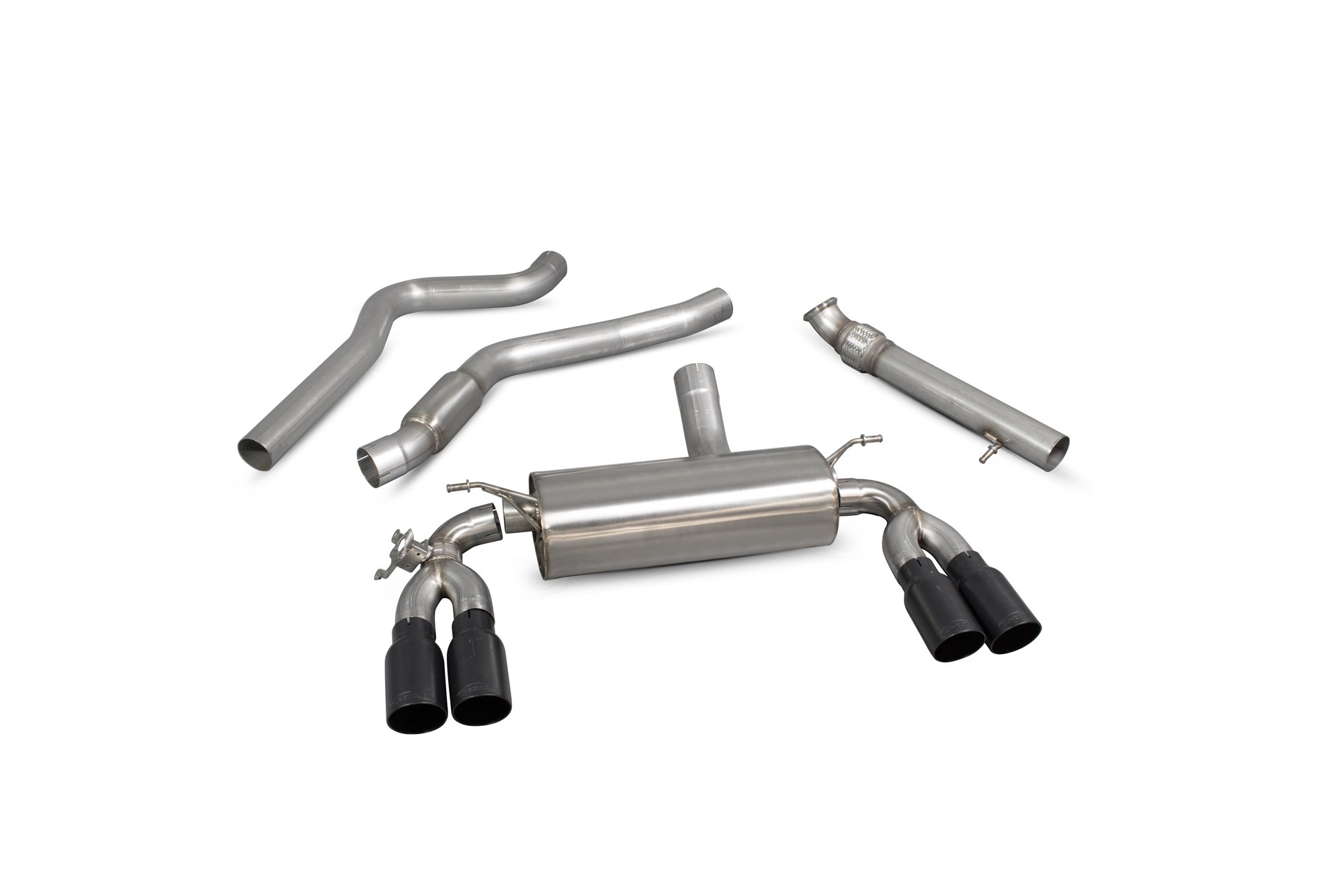 Scorpion Exhausts BMW M2 F87 Non GPF Model Only 2016 2020 Cat-back system with electronic valve – Daytona Ceramic Tips