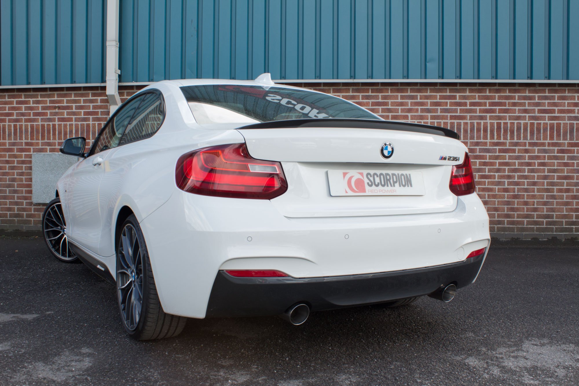 Scorpion Exhausts BMW M235i 2014 2016 Cat-back system with electronic valves – Daytona Ceramic Tips