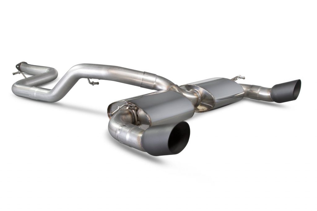 Scorpion Exhausts Ford Focus MK2 RS  2009 2011 Non-resonated cat-back system – Daytona Ceramic Tips