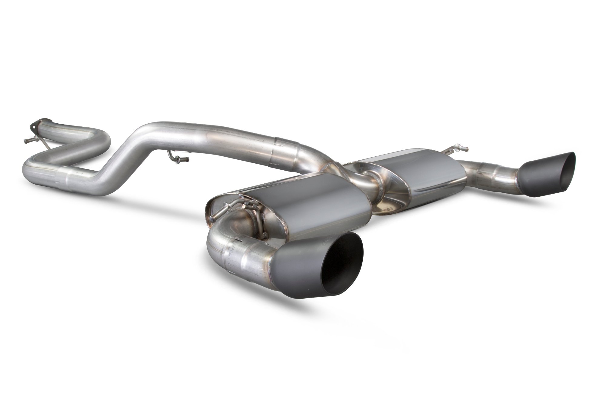 Scorpion Exhausts Ford Focus MK2 RS 2009 2011 Non-resonated cat-back system – Daytona Ceramic Tips