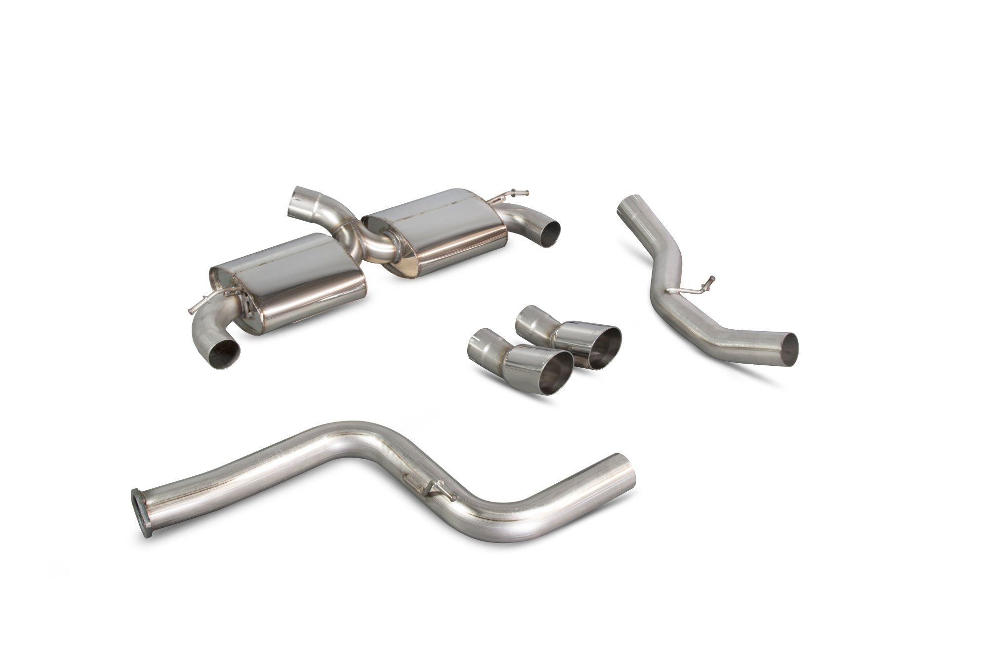 Scorpion Exhausts Ford Focus MK2 RS 2009 2011 Non-resonated cat-back system – Daytona Tips