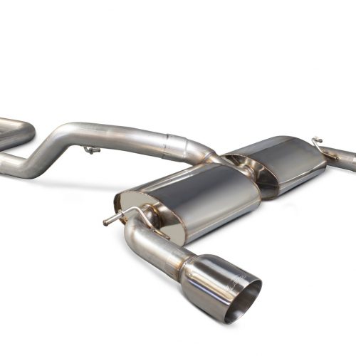 Scorpion Exhausts Ford Focus MK2 ST 225 2.5 Turbo  2006 2011 76mm/3 Non-resonated cat-back system – Daytona Tips