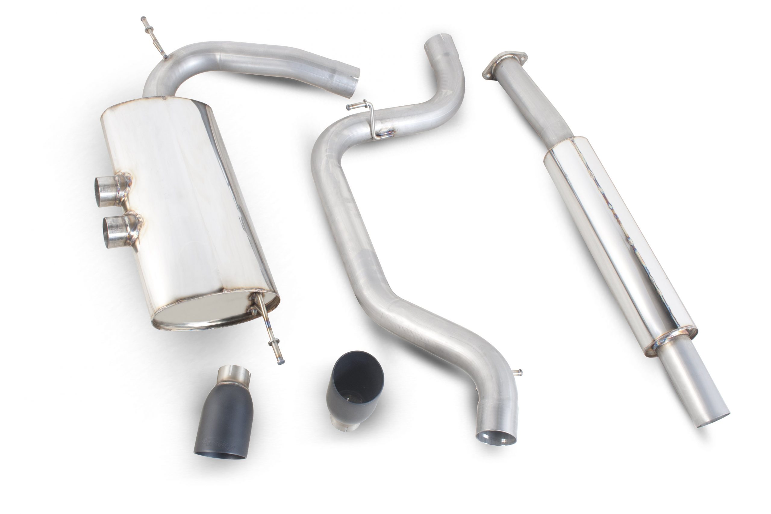 Scorpion Exhausts Ford Focus MK3 ST 250 Hatch Non GPF Model Only 2012 2019 Resonated cat-back system – Daytona Ceramic Tips