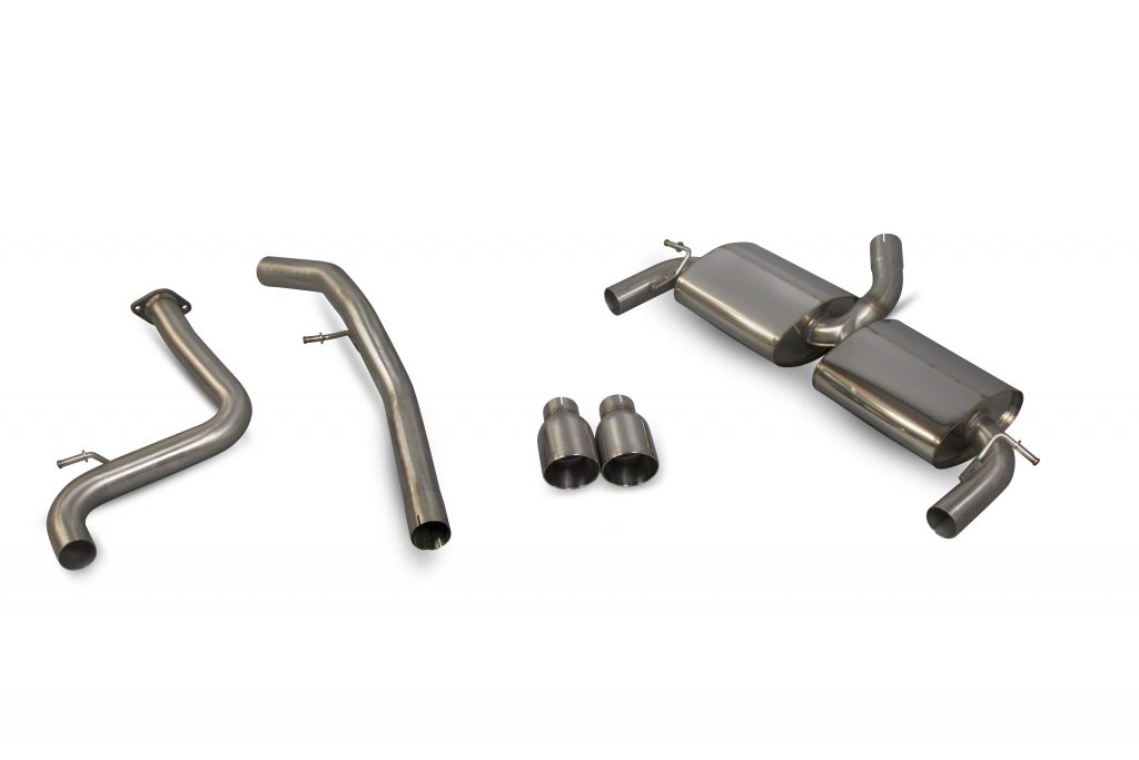 Scorpion Exhausts Ford Focus MK2 ST 225 2.5 Turbo  2006 2011 63.5mm/2.5 Non-resonated cat-back system – Daytona Tips
