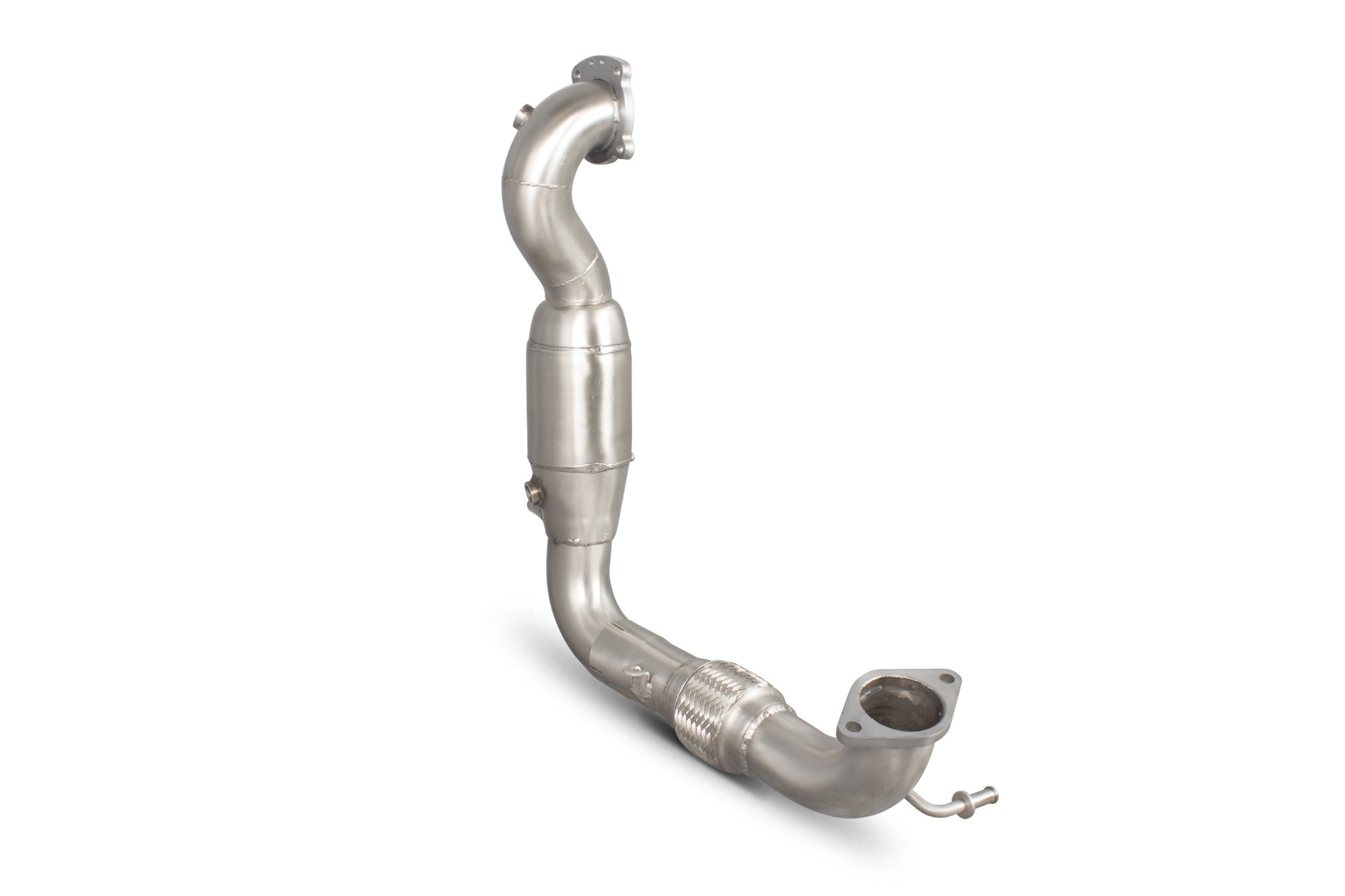 Scorpion Exhausts Ford Fiesta Ecoboost 1.0T 100125 & 140 PS 2013 2017 Downpipe with high flow sports catalyst