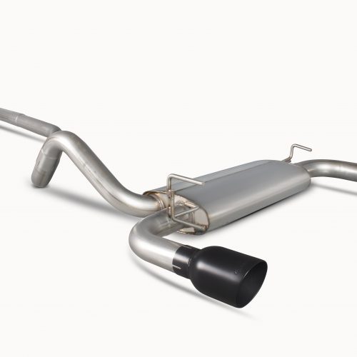 Scorpion Exhausts Fiat 500/595 Abarth 1.4 (IHI Turbo) / 595/695 Abarth 1.4 (Garrett Turbo) 2008 2018 Non-resonated cat-back system – Daytona Ceramic Tips