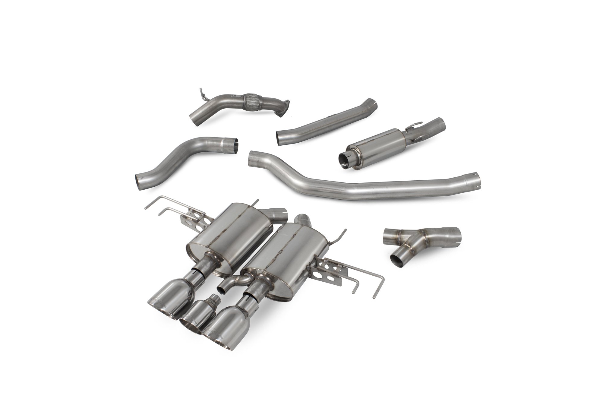 Scorpion Exhausts Honda Civic Type R FK8 R/H Drive 2017 2018 Part-resonated cat-back system – Daytona Tips