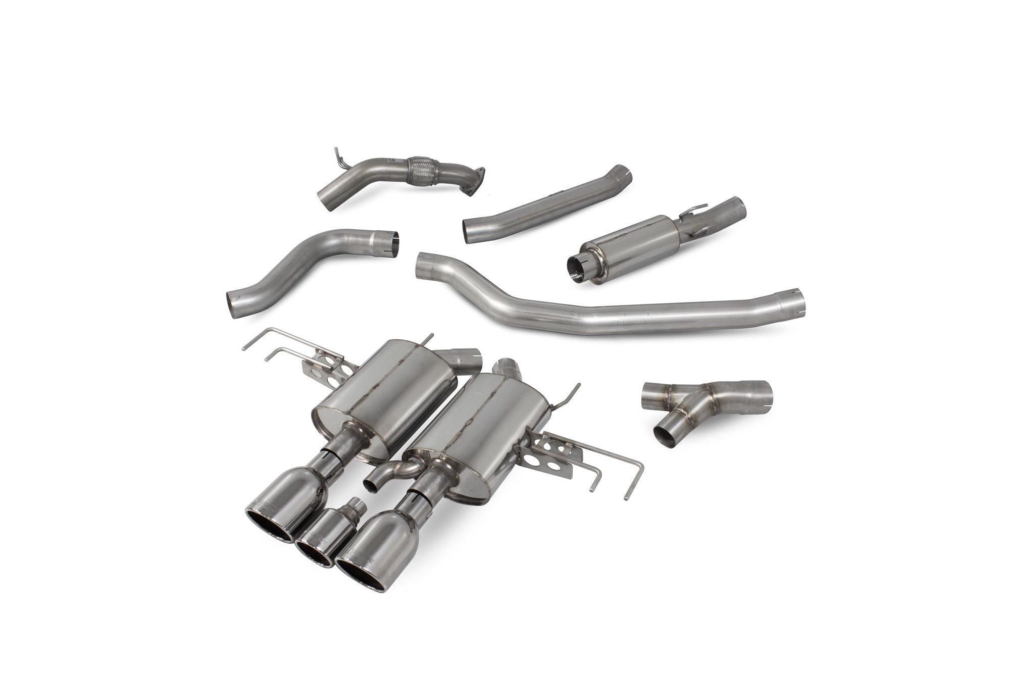 Scorpion Exhausts Honda Civic Type R FK8 R/H Drive 2017 2018 Part-resonated cat-back system – Indy Tips