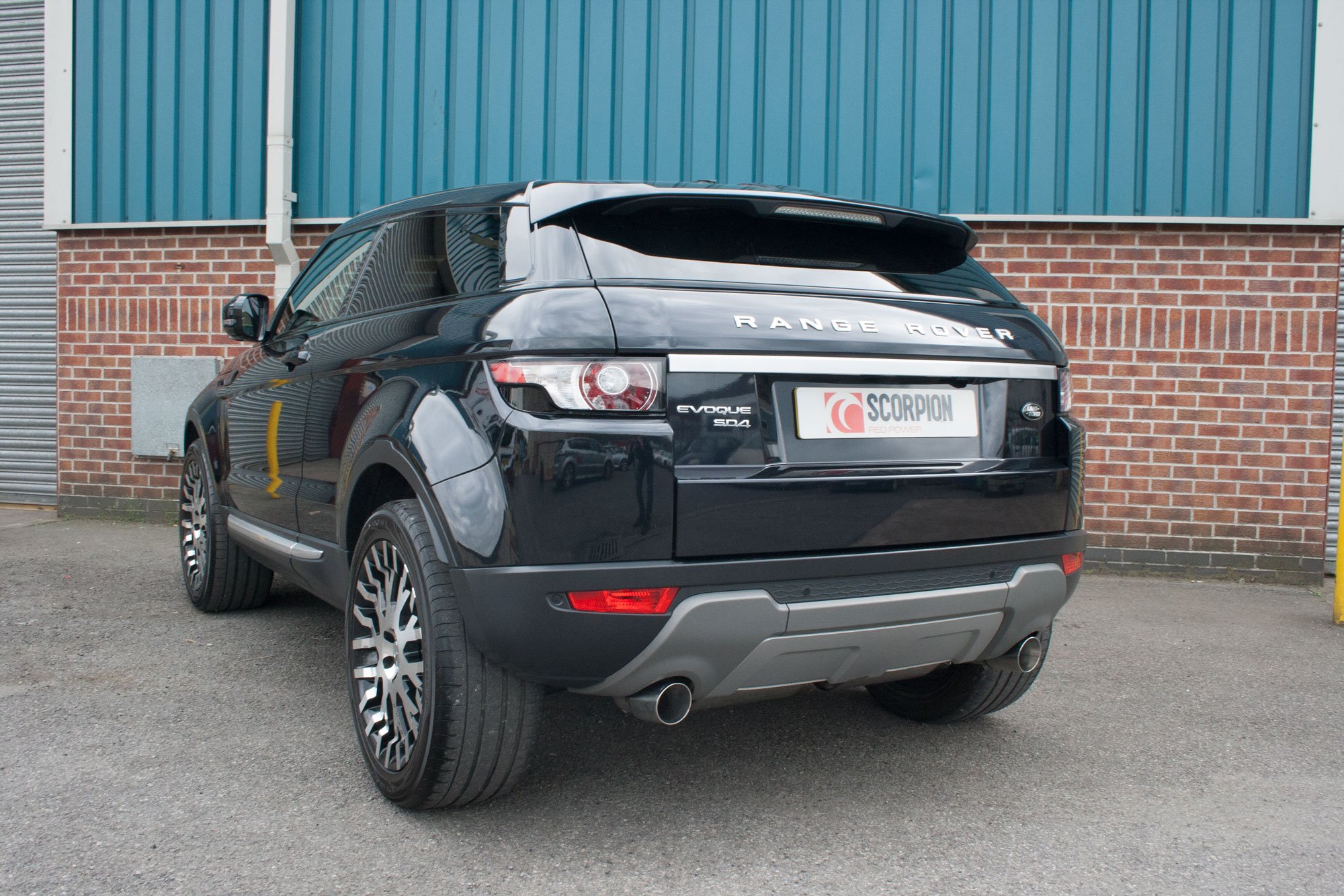 Scorpion Exhausts Land Rover Range Rover Evoque 5 door & Coupe TD4 & SD4 Pure & Prestige Dynamic 4WD only 2011 2015 DPF-back system – Daytona Tips