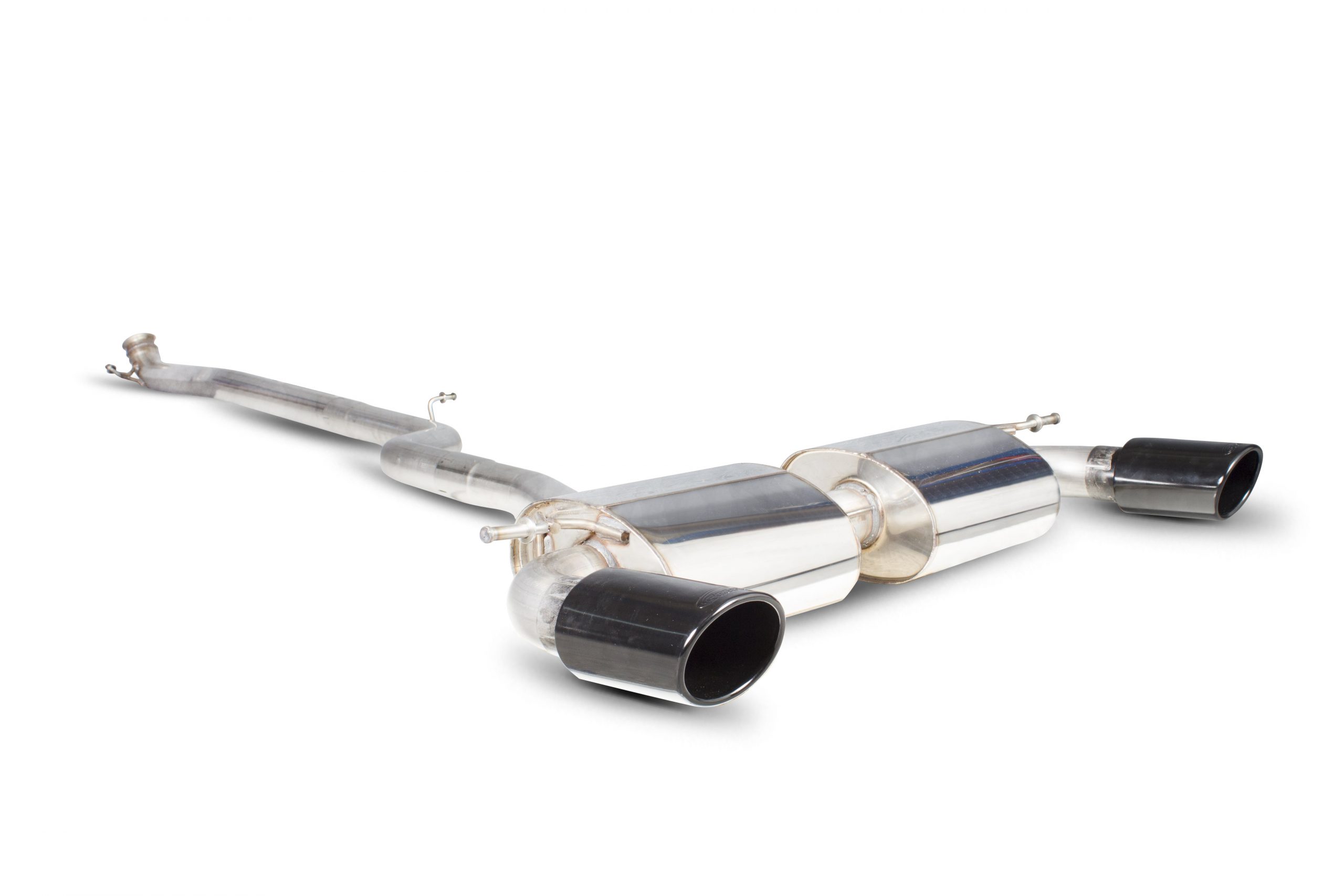 Scorpion Exhausts Mercedes-Benz A-Class A180/A200 Sport & A250 AMG (2 wheel drive) 2012 2015 Non-resonated cat-back system – EVO Ceramic Tips