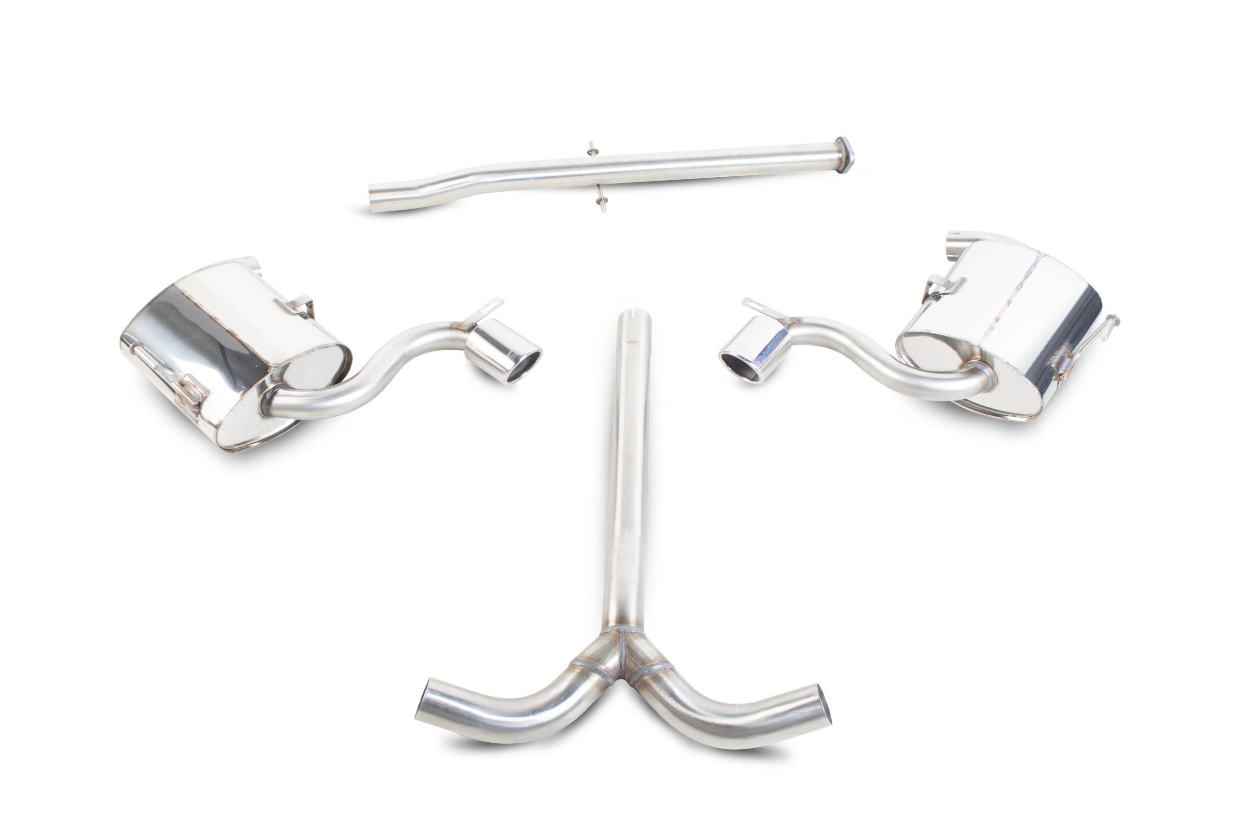 Scorpion Exhausts Mini Cooper S R52/R53 2002 2006 Non-resonated cat-back system – Monaco (twin) Tips