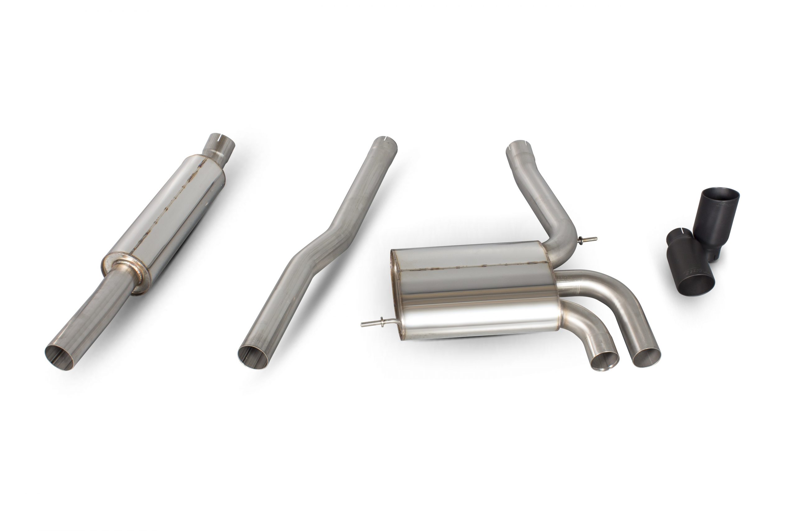 Scorpion Exhausts Mini Cooper S F56 3 Door Non GPF Model Only 2014 2018 Resonated cat-back system – Daytona Ceramic Tips