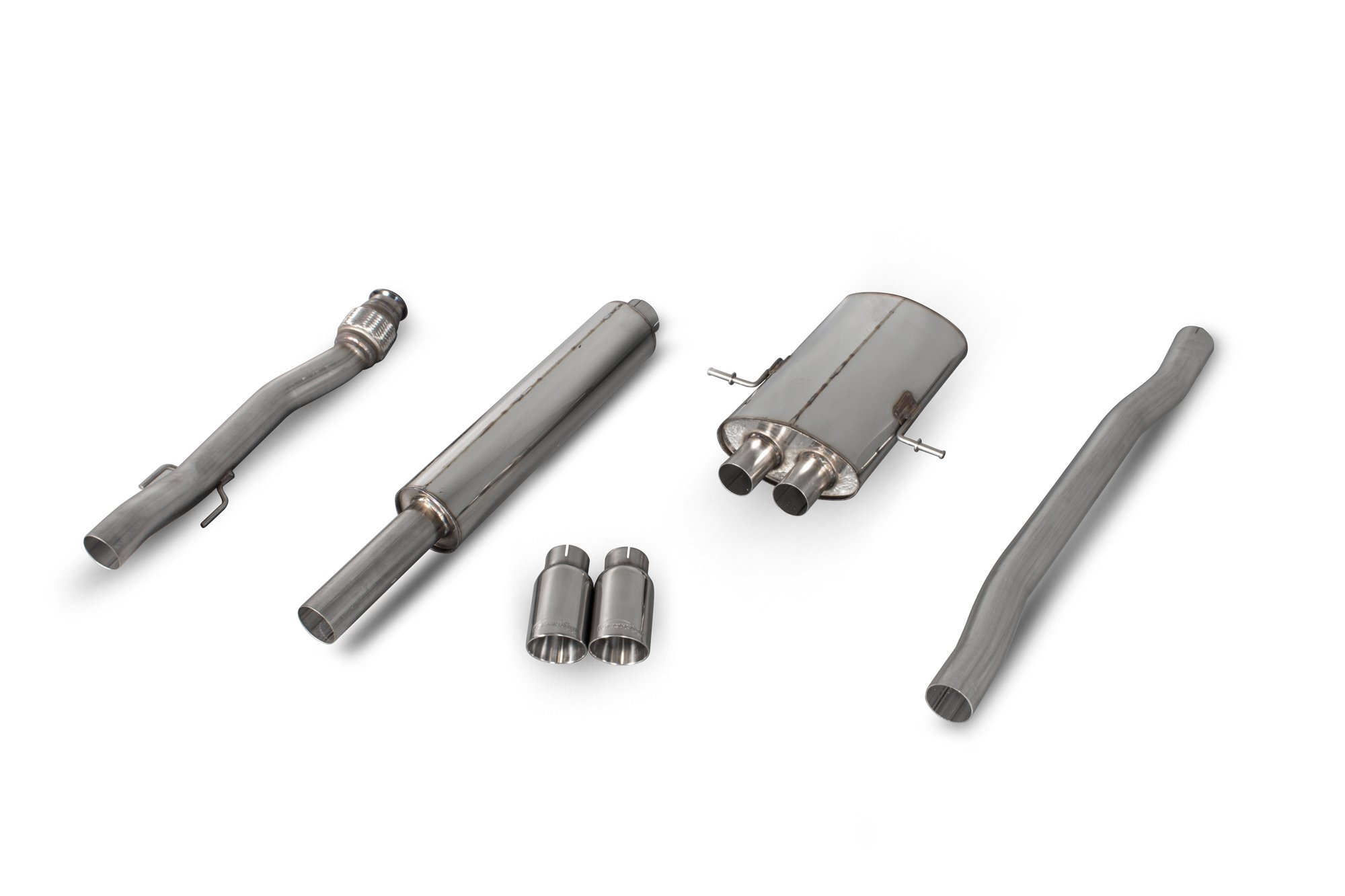 Scorpion Exhausts Mini Cooper S R56 / R57 / R58 / R59 2007 2014 Resonated cat-back system – Daytona Tips