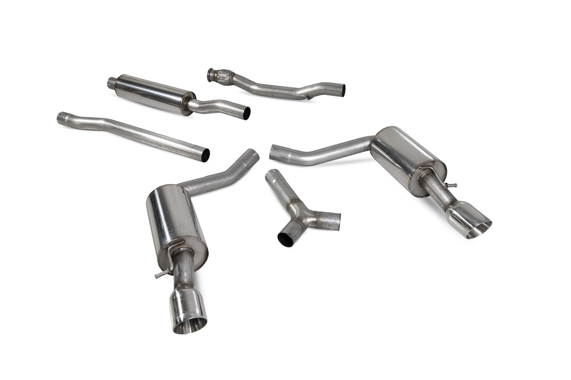 Scorpion Exhausts Mini Cooper S Clubman R55 2007 2014 Resonated cat-back system – Daytona Tips