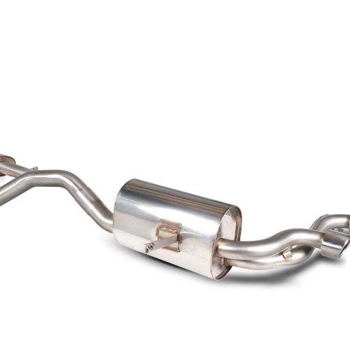 Scorpion Exhausts Renault Megane RS225  2004 2009 Resonated half system – Monaco (twin) Tips