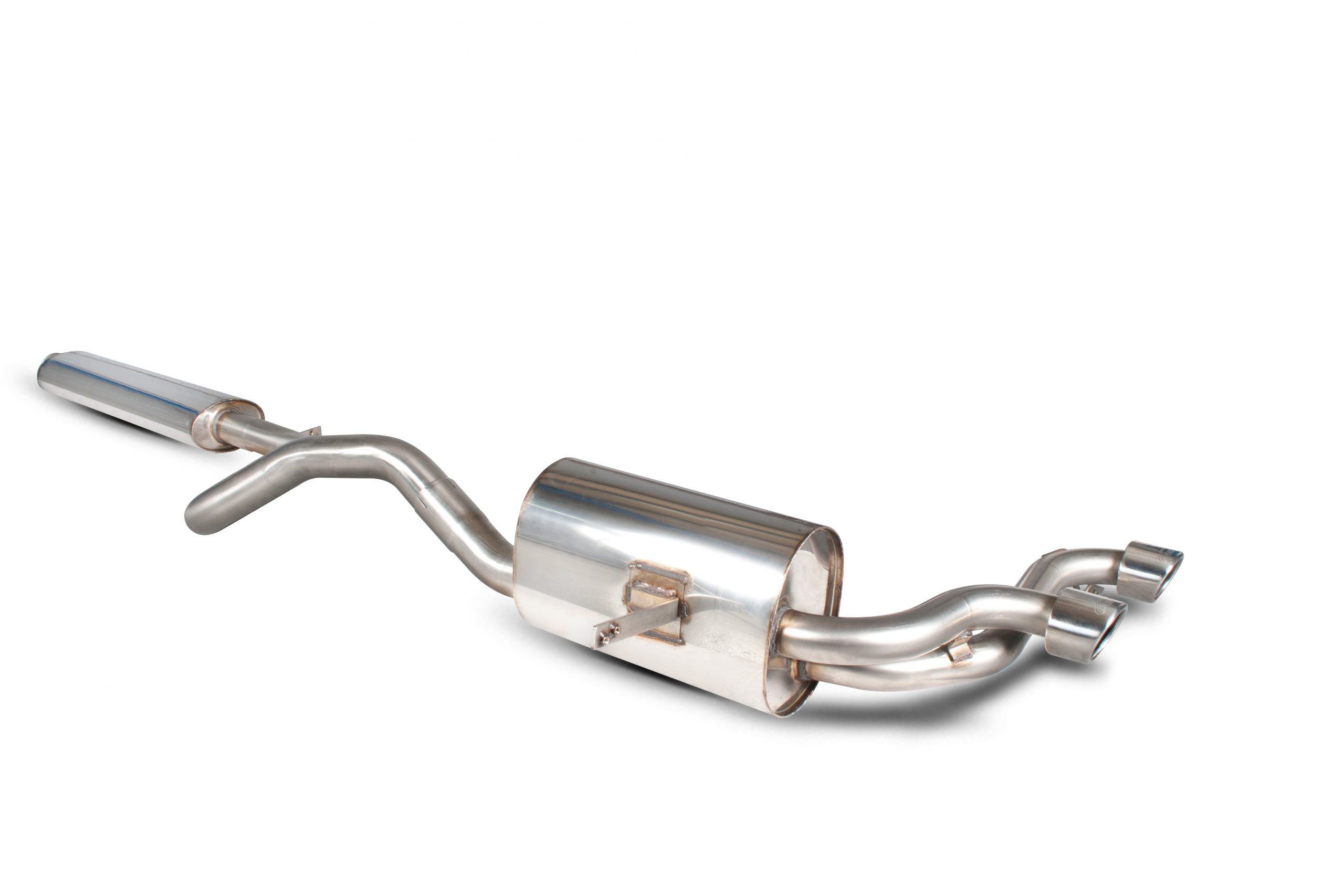 Scorpion Exhausts Renault Megane RS225 2004 2009 Resonated half system – Monaco (twin) Tips