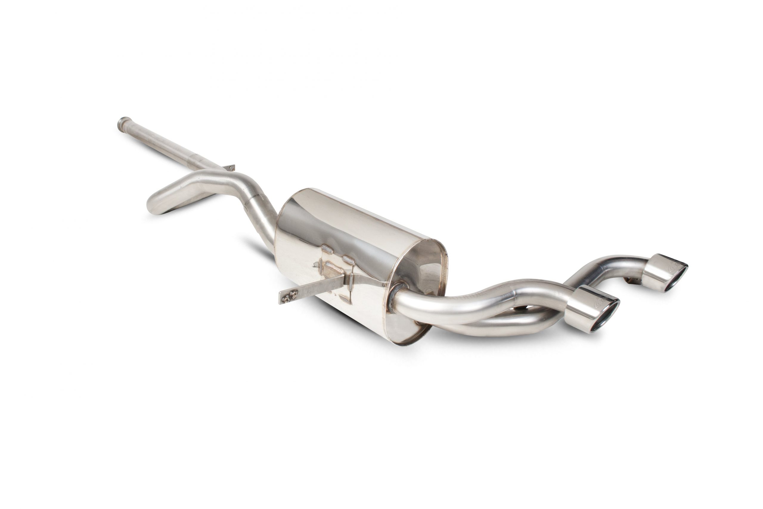Scorpion Exhausts Renault Megane RS225 2004 2009 Non-resonated Half system – Monaco (twin) Tips