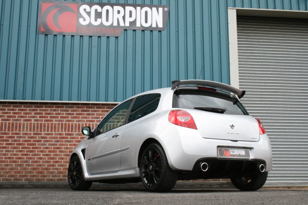 Scorpion Exhausts Renault Clio MK3 2.0 RS 200  2009 2012 Non-resonated cat-back system – OE Fitment