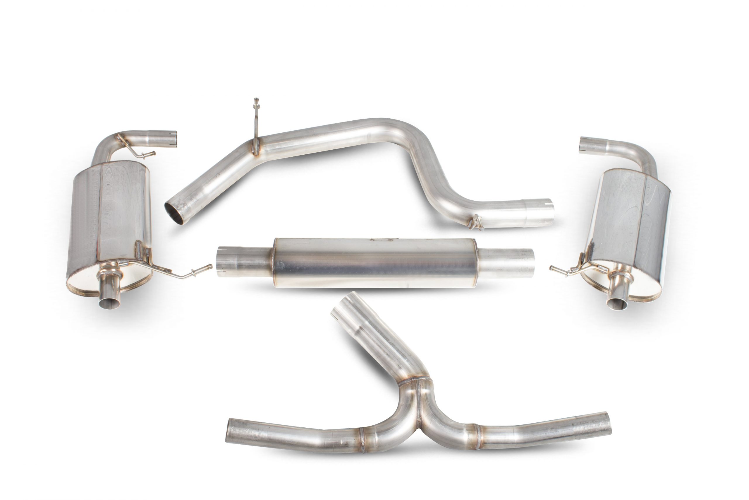 Scorpion Exhausts Skoda Octavia vRS 2.0 TFSi 2013 2018 Resonated cat-back system – OE Fitment