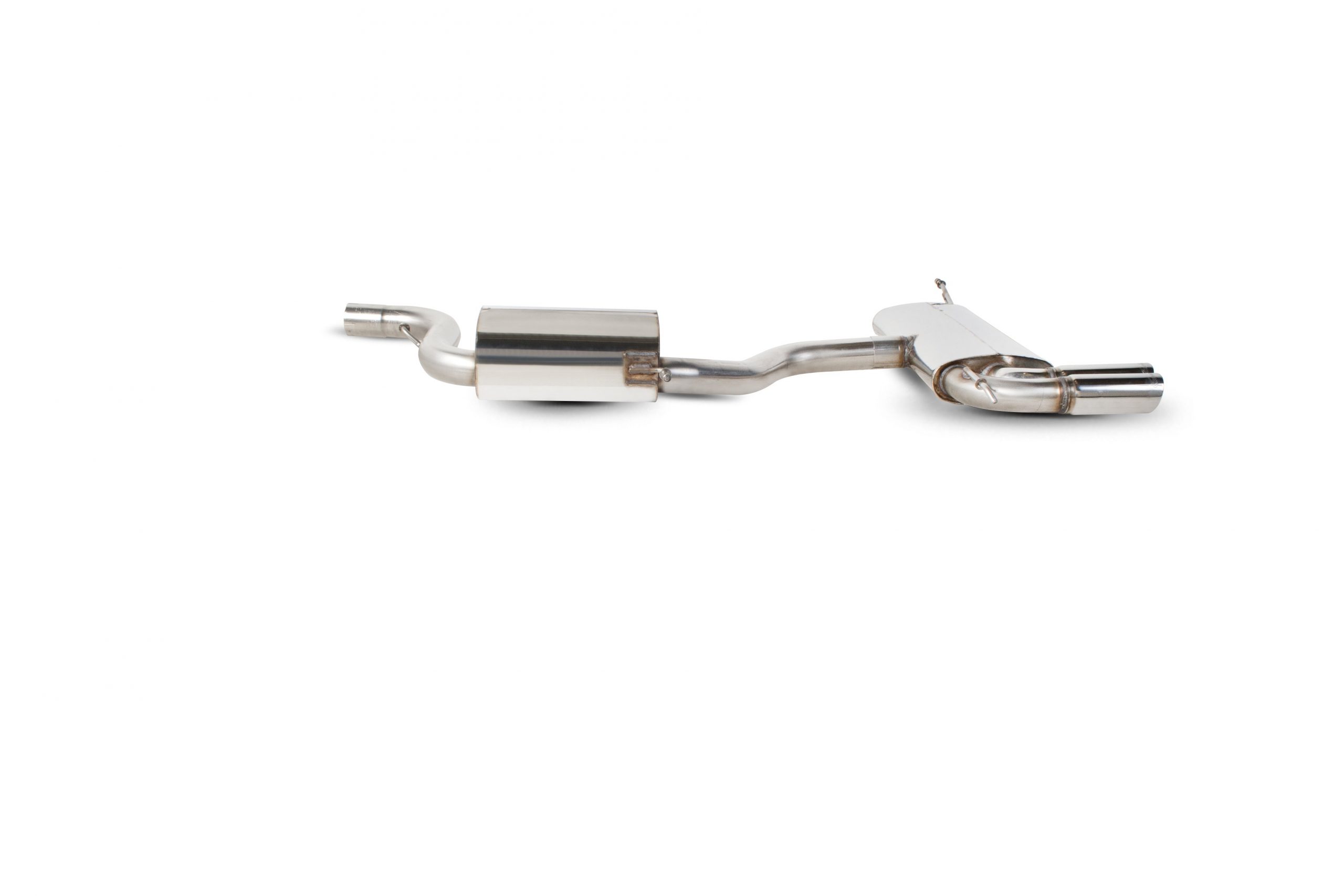 Scorpion Exhausts Seat Leon 1.4 Tsi 1.6i 2.0 Fsi 1.9 Tdi (105bhp) 2.0 Tdi (140 & 170bhp) 2006 2011 Resonated cat-back system – Daytona (twin) Tips