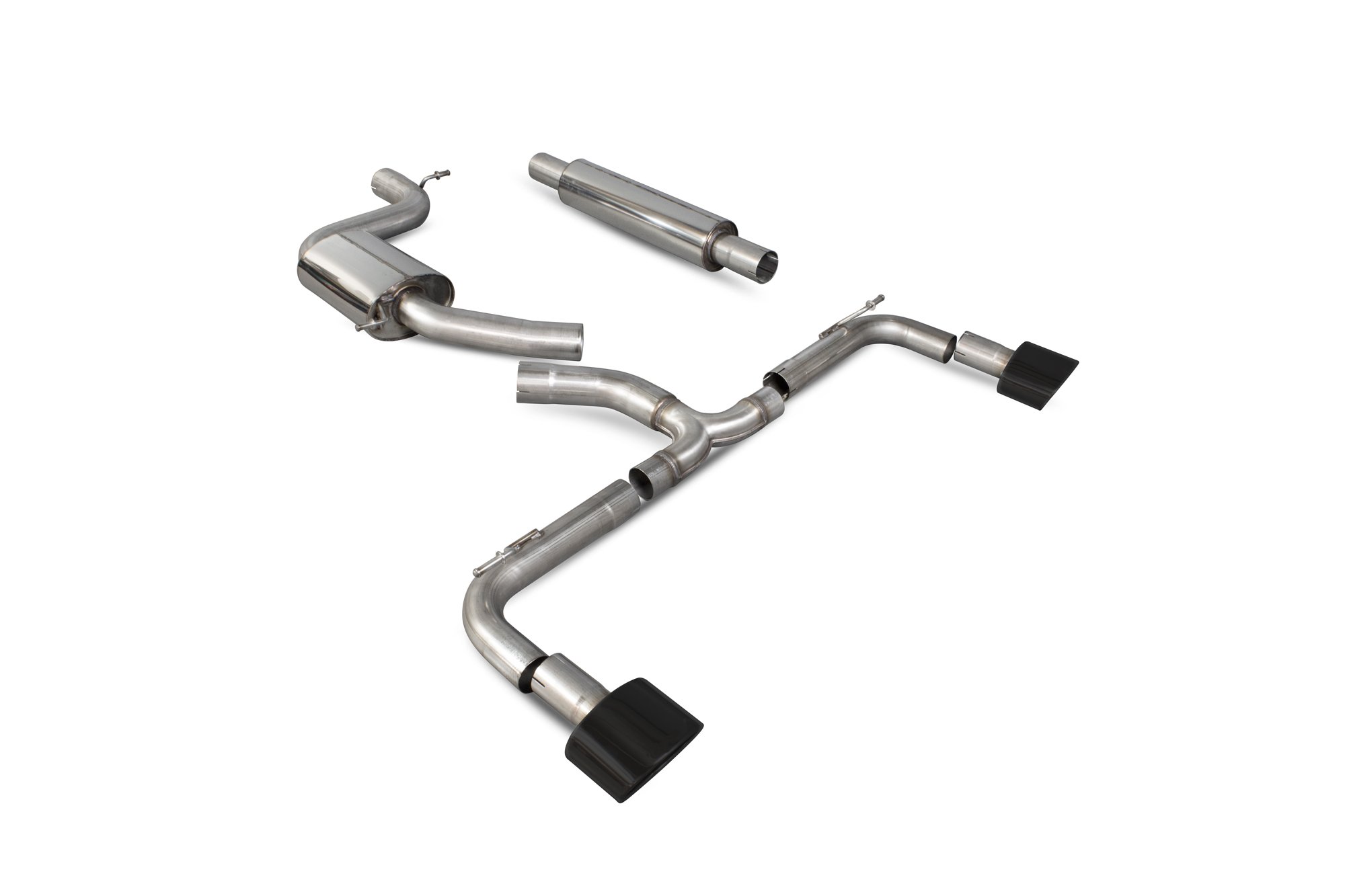 Scorpion Exhausts Seat Leon Cupra 2.0 Tsi 280 / 290 / 300 Non GPF Model Only 2014 2019 Resonated cat-back system – EVO Ceramic Tips