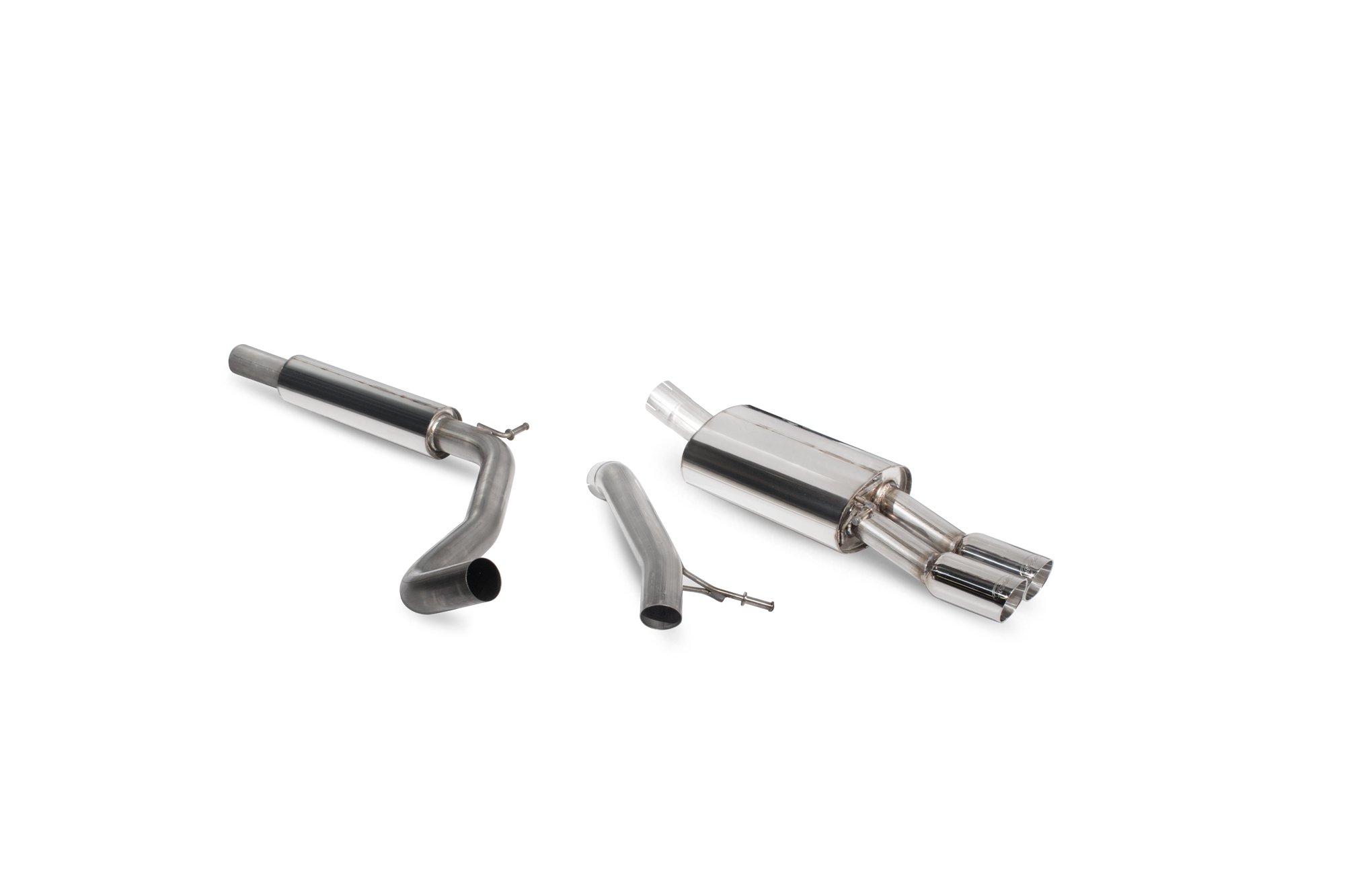 Scorpion Exhausts Seat 1.2 TSi 6J / 6P 2010 2017 Resonated cat-back system – Daytona Tips