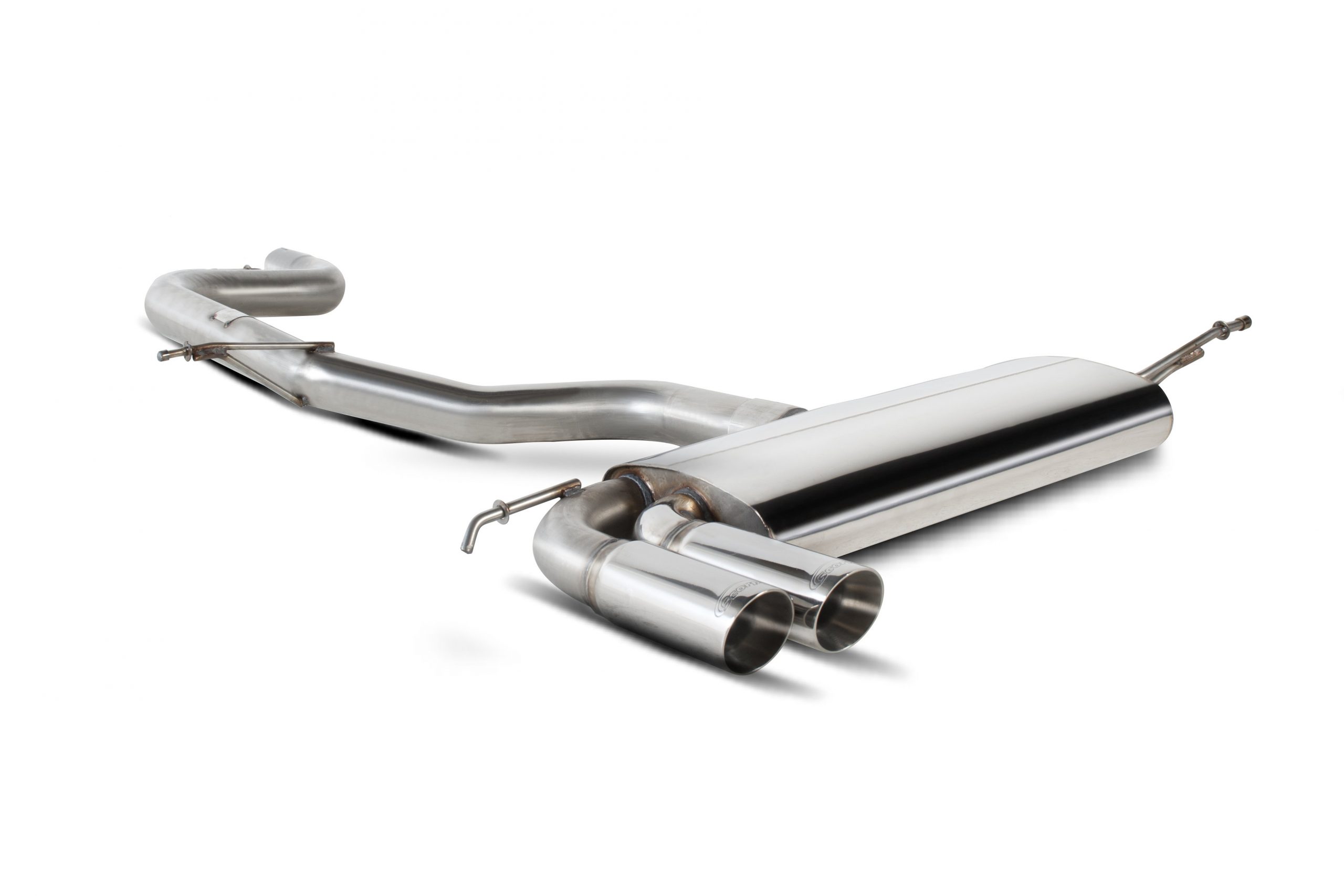 Scorpion Exhausts Seat Leon 1.4 Tsi 1.6i 2.0 Fsi 1.9 Tdi (105bhp) 2.0 Tdi (140 & 170bhp) 2006 2011 Non-resonated cat-back system – Daytona (twin) Tips