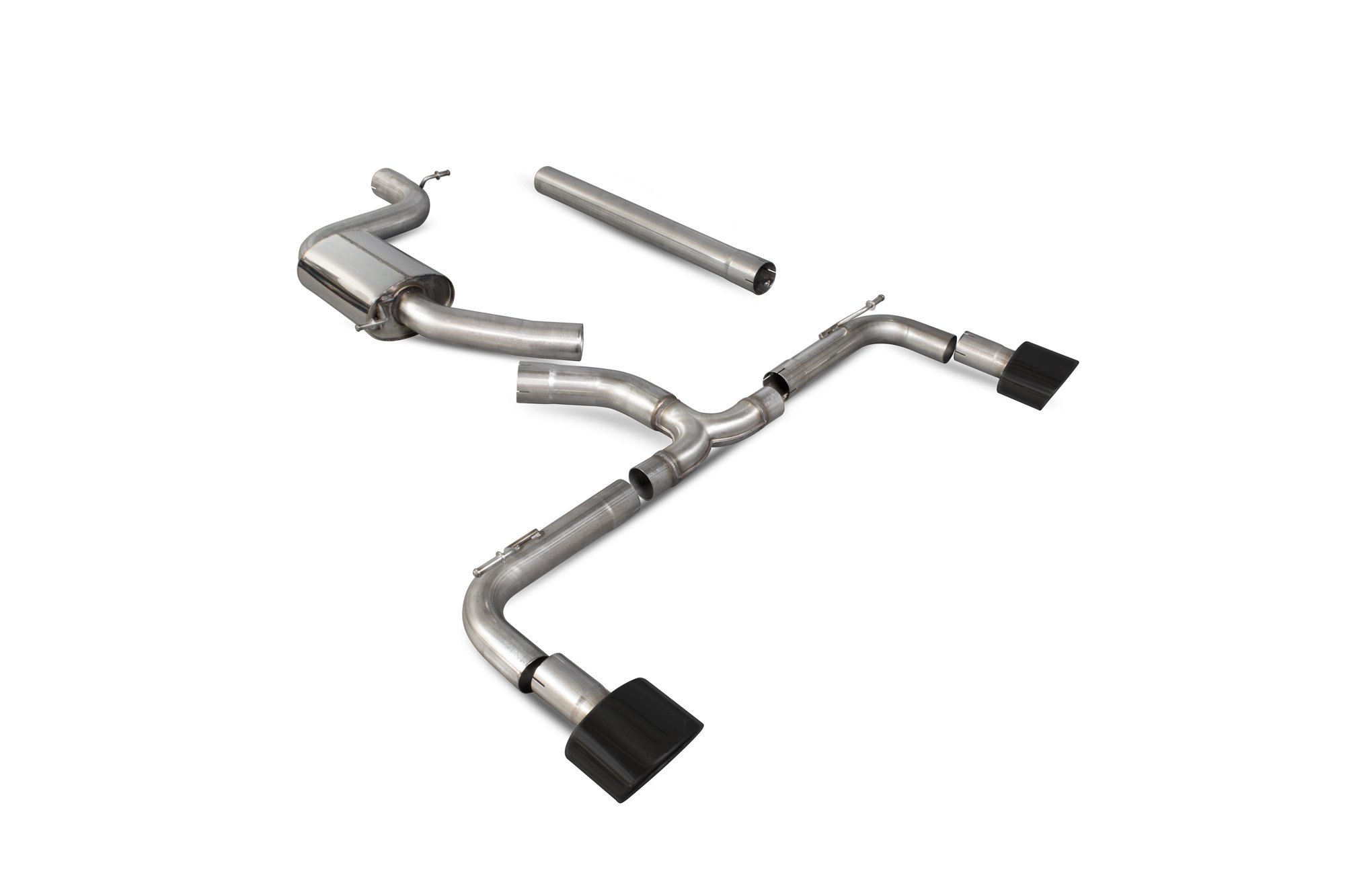 Scorpion Exhausts Seat Leon Cupra 2.0 Tsi 280/290/300 Non GPF Model Only 2014 2019 Non-resonated cat-back system – EVO Ceramic Tips