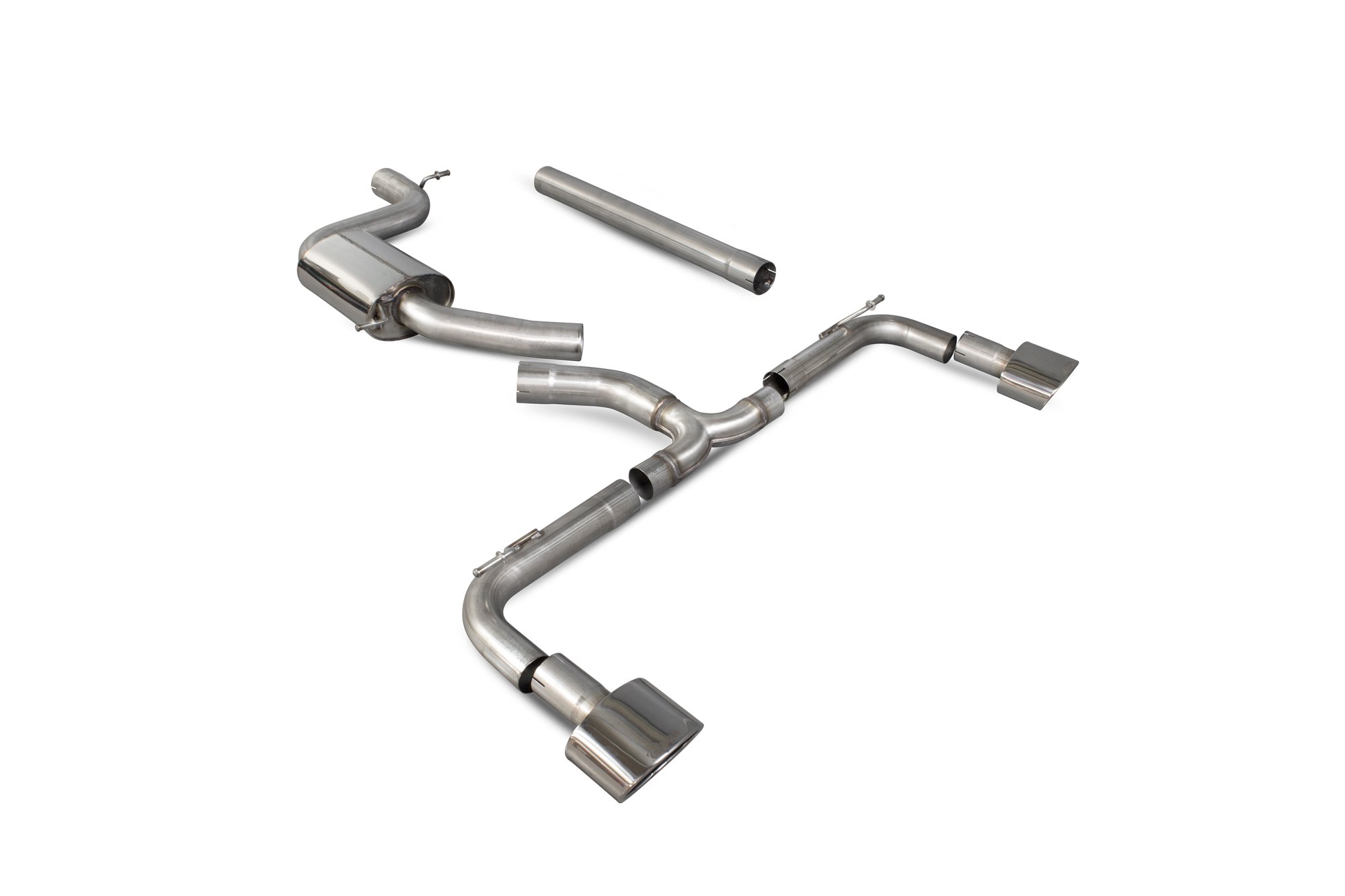 Scorpion Exhausts Seat Leon Cupra 2.0 Tsi 280/290/300 Non GPF Model Only 2014 2019 Non-resonated cat-back system – EVO Tips