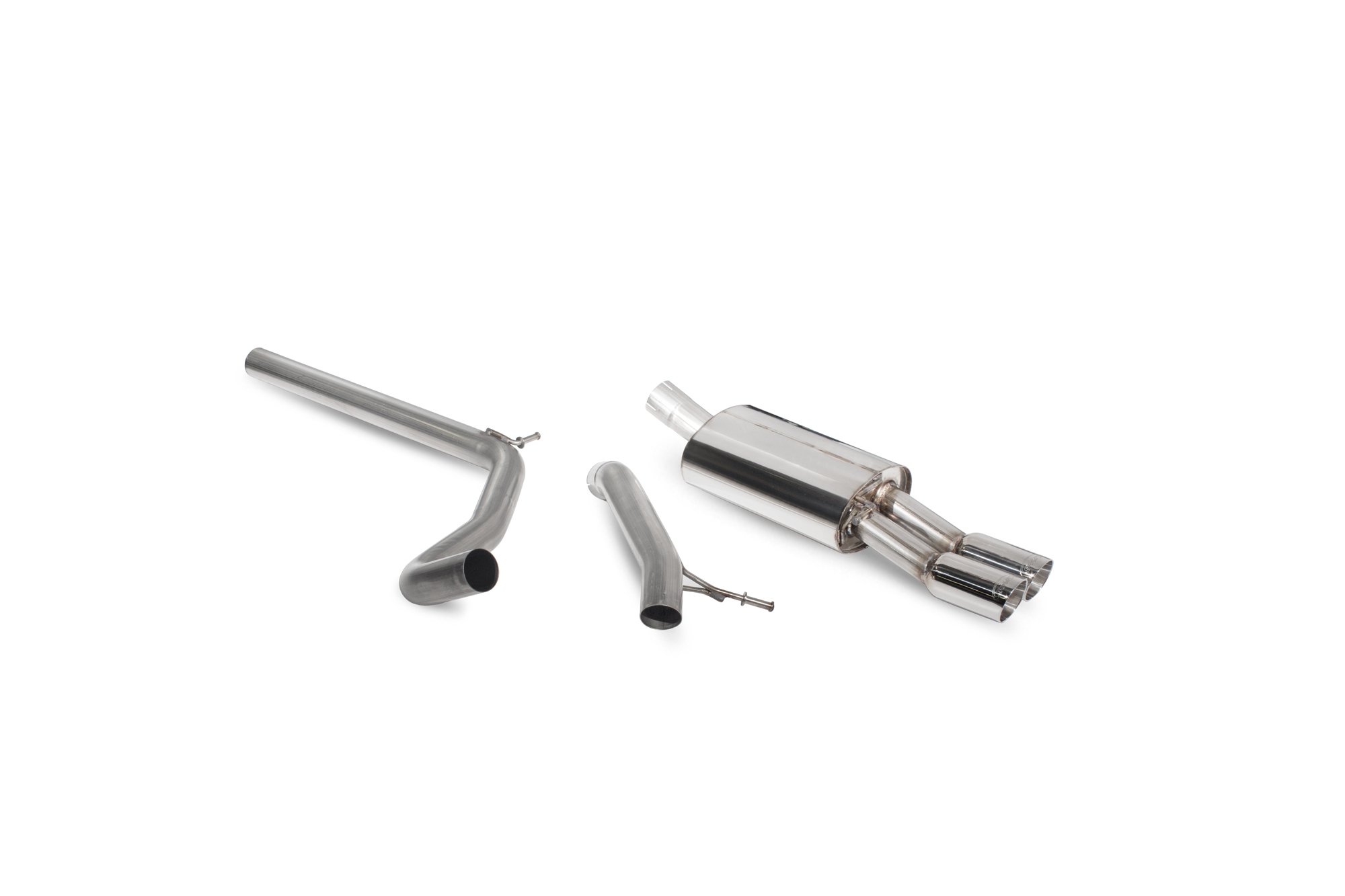 Scorpion Exhausts Seat 1.2 TSi 6J / 6P 2010 2017 Non-resonated cat-back system – Daytona Tips
