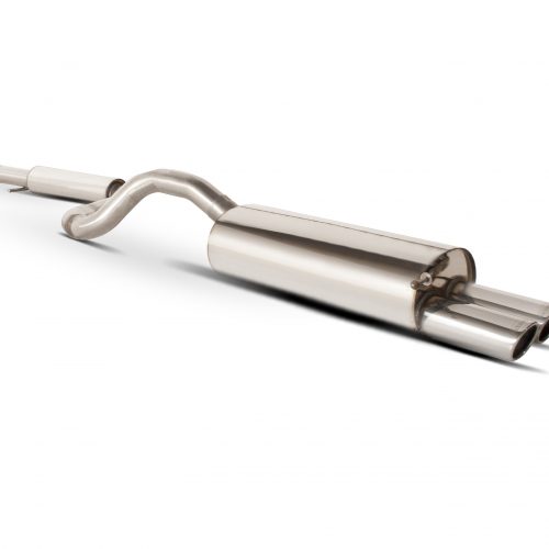 Scorpion Exhausts Volkswagen Golf Mk4 All excluding 2.3 V5 & 4WD models  1998 2006 Resonated cat-back system – Monaco (twin) Tips