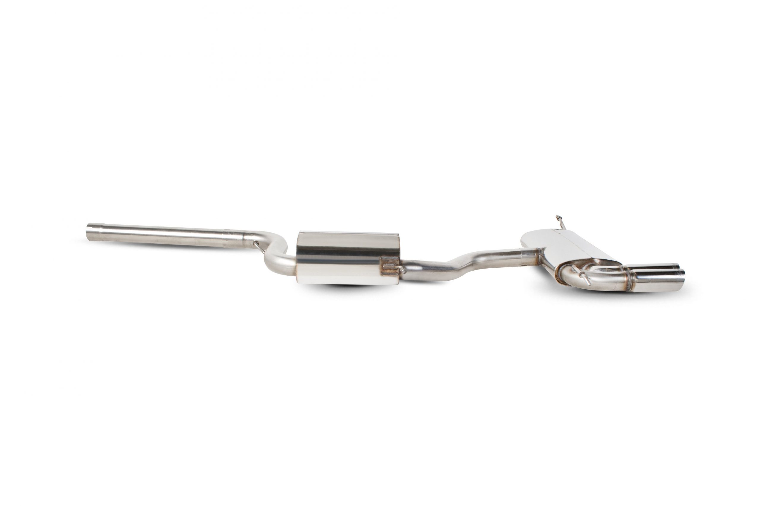 Scorpion Exhausts Volkswagen Scirocco 1.4/2.0 Tsi & 2.0 Tdi 2008 2015 Resonated cat-back system – STW (twin) Tips