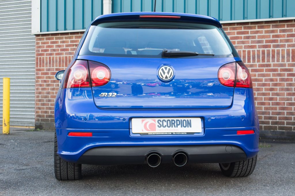 Scorpion Exhausts Volkswagen Golf MK5 R32 2005 2008 Resonated cat-back system – Daytona Tips