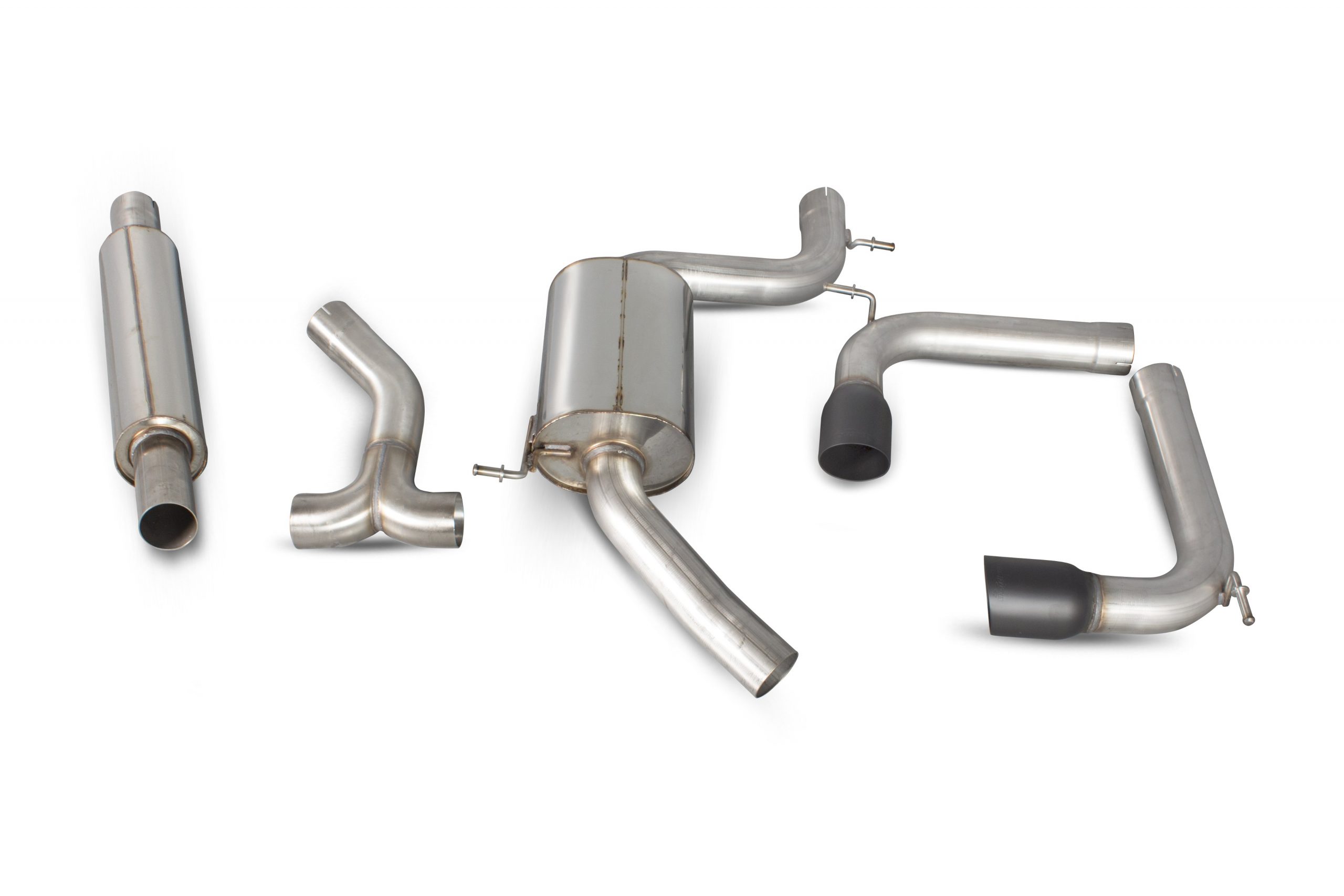 Scorpion Exhausts Volkswagen Golf MK7 Gti 2013 2016 Resonated cat-back system – Daytona Ceramic Tips