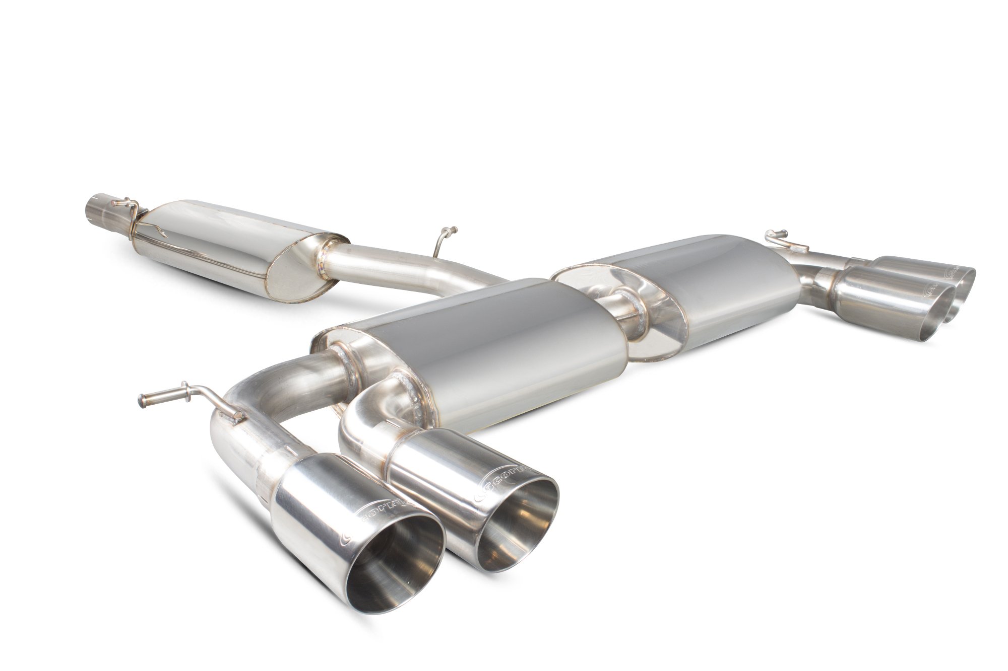 Scorpion Exhausts Volkswagen Golf MK7 R 2014 2016 Resonated cat-back system with no valves – Daytona Tips