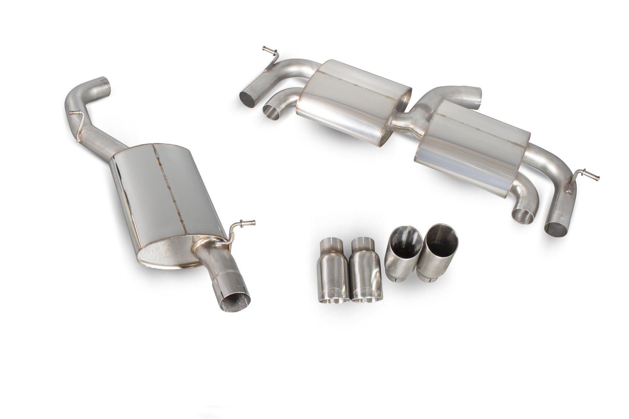Scorpion Exhausts Volkswagen Golf MK7 R 2014 2016 Resonated cat-back system with no valves – Daytona Tips