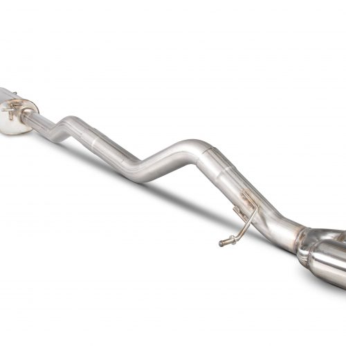 Scorpion Exhausts Volkswagen Transporter  T5 2.5TDi (03-09) / T5 2.0 (10-15) / T5 & T6 2.0 BiTDi (15-ON) SWB/LWD 2WD Resonated cat/DPF-back system – Daytona (Twin) Tips