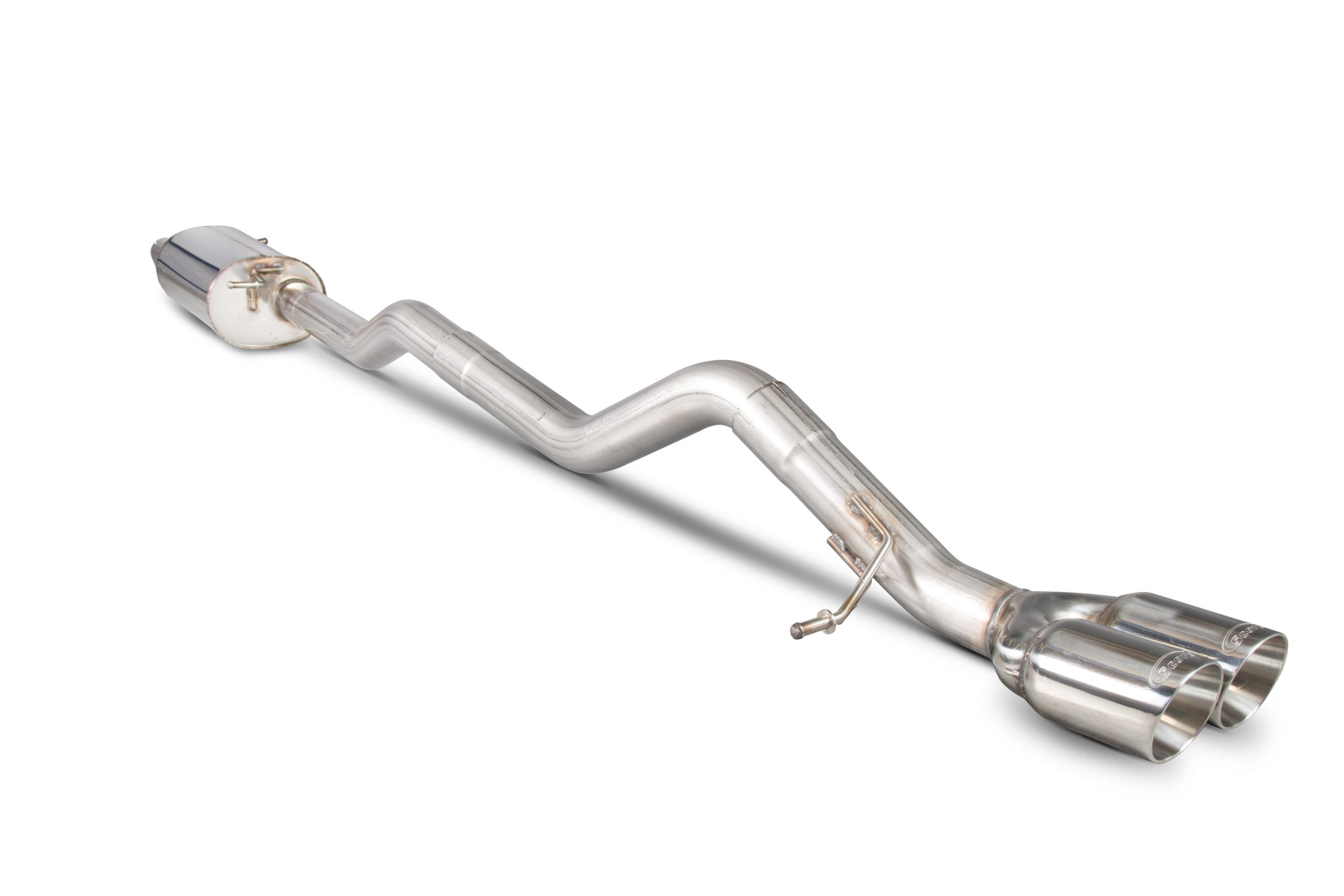 Scorpion Exhausts Volkswagen Transporter T5 2.5TDi (03-09) / T5 2.0 (10-15) / T5 & T6 2.0 BiTDi (15-ON) SWB/LWD 2WD Resonated cat/DPF-back system – Daytona (Twin) Tips