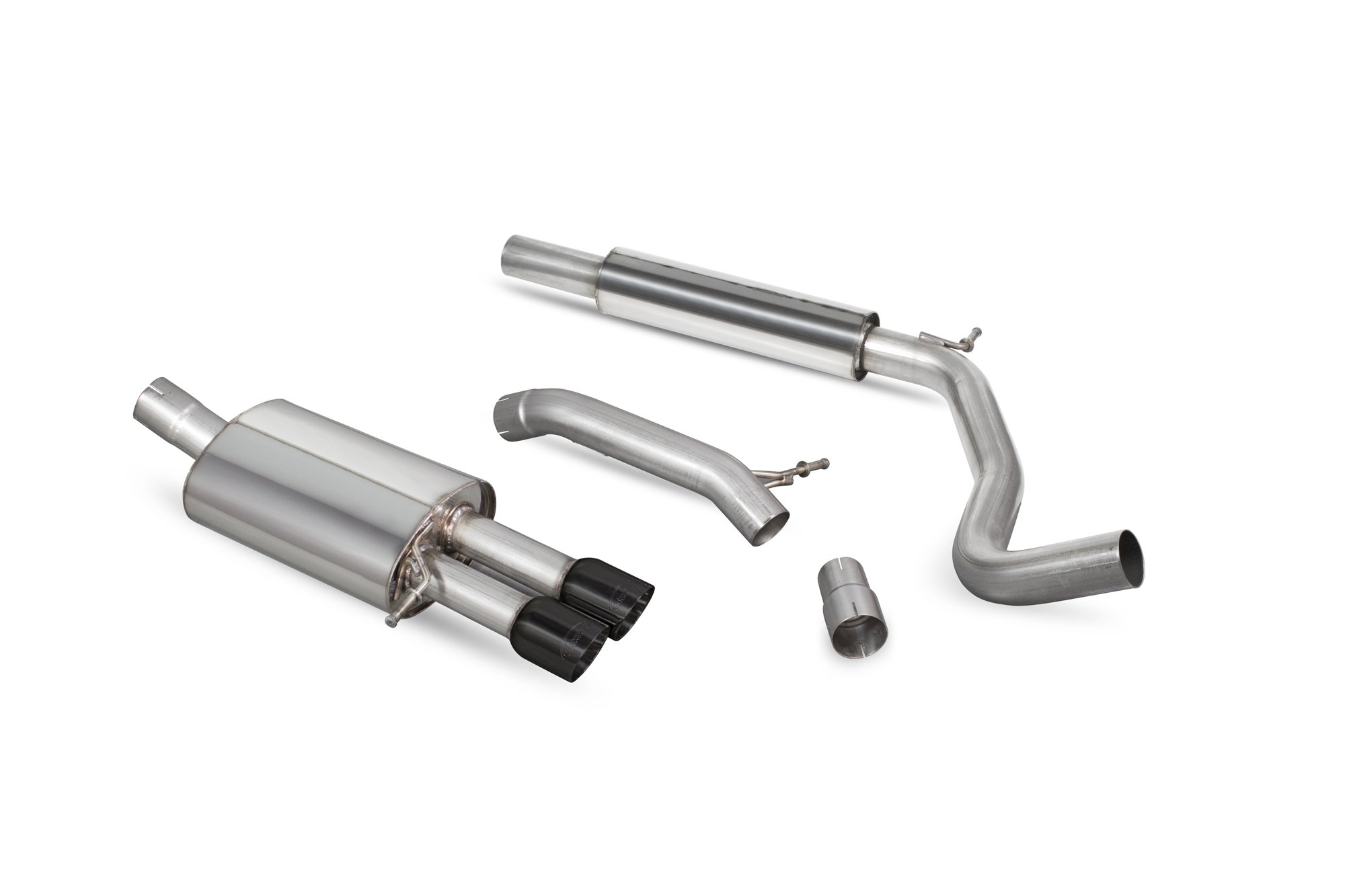 Scorpion Exhausts Volkswagen Polo Gti 1.8T 9n3 2006 2011 Resonated cat-back system – Daytona Ceramic Tips