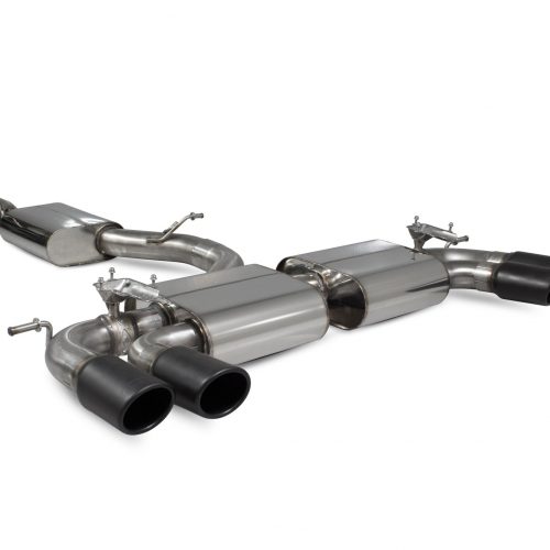 Scorpion Exhausts Volkswagen GolF R MK7.5 Facelift GPF & Non GPF Models 2017 2020 Resonated cat/gpf back system & electronic valves – Monaco (quad) Ceramic Tips