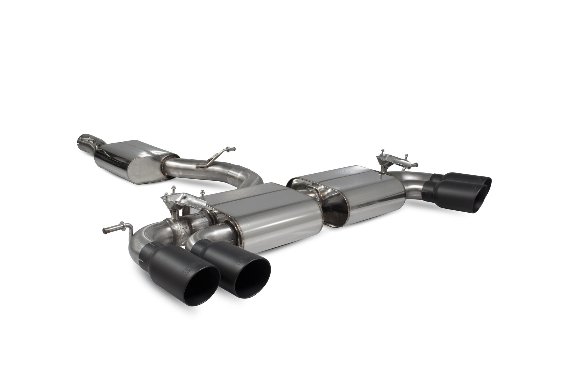 Scorpion Exhausts Volkswagen GolF R MK7.5 Facelift GPF & Non GPF Models 2017 2020 – Resonated cat/gpf back system & electronic valves – Daytona (quad) Ceramic Tips