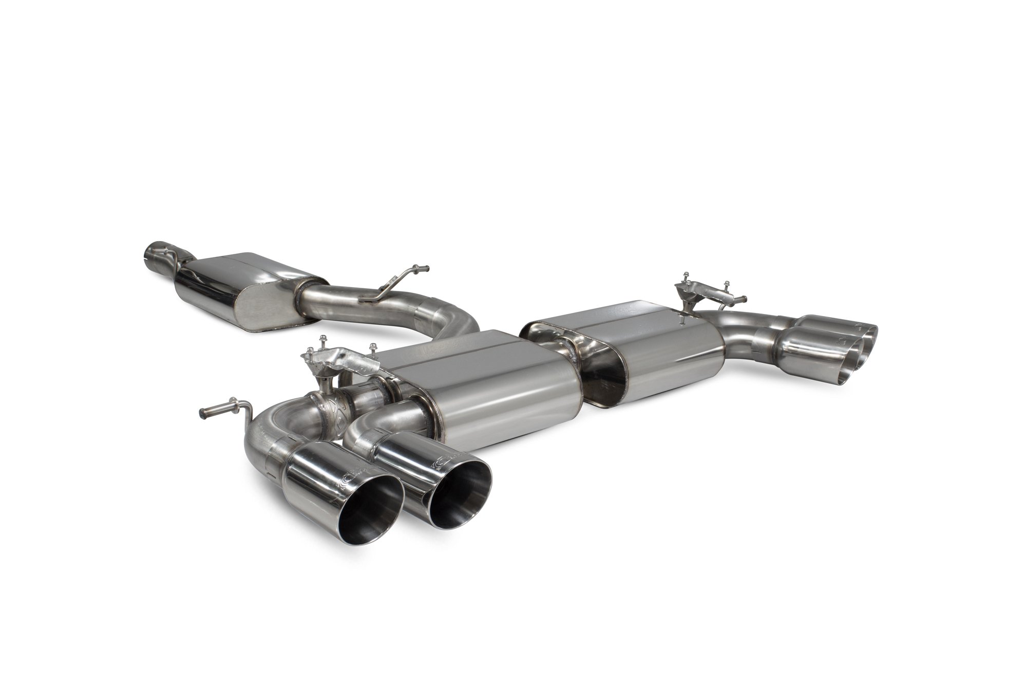 Scorpion Exhausts Volkswagen GolF R MK7.5 Facelift GPF & Non GPF Models 2017 2020 Resonated cat/gpf back system & electronic valves – Daytona (quad) Tips