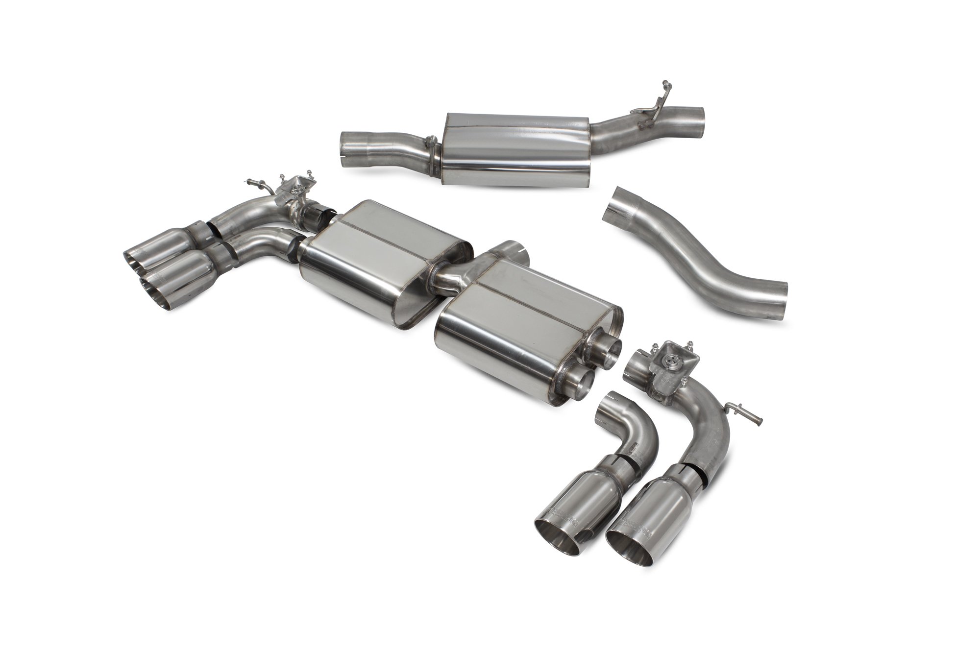Scorpion Exhausts Volkswagen GolF R MK7.5 Facelift GPF & Non GPF Models 2017 2020 Resonated cat/gpf back system & electronic valves – Daytona (quad) Tips