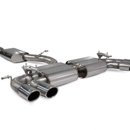 Scorpion Exhausts Volkswagen GolF R MK7.5 Facelift GPF & Non GPF Models 2017 2020 Resonated cat/gpf back system & electronic valves – Monaco (quad) Tips