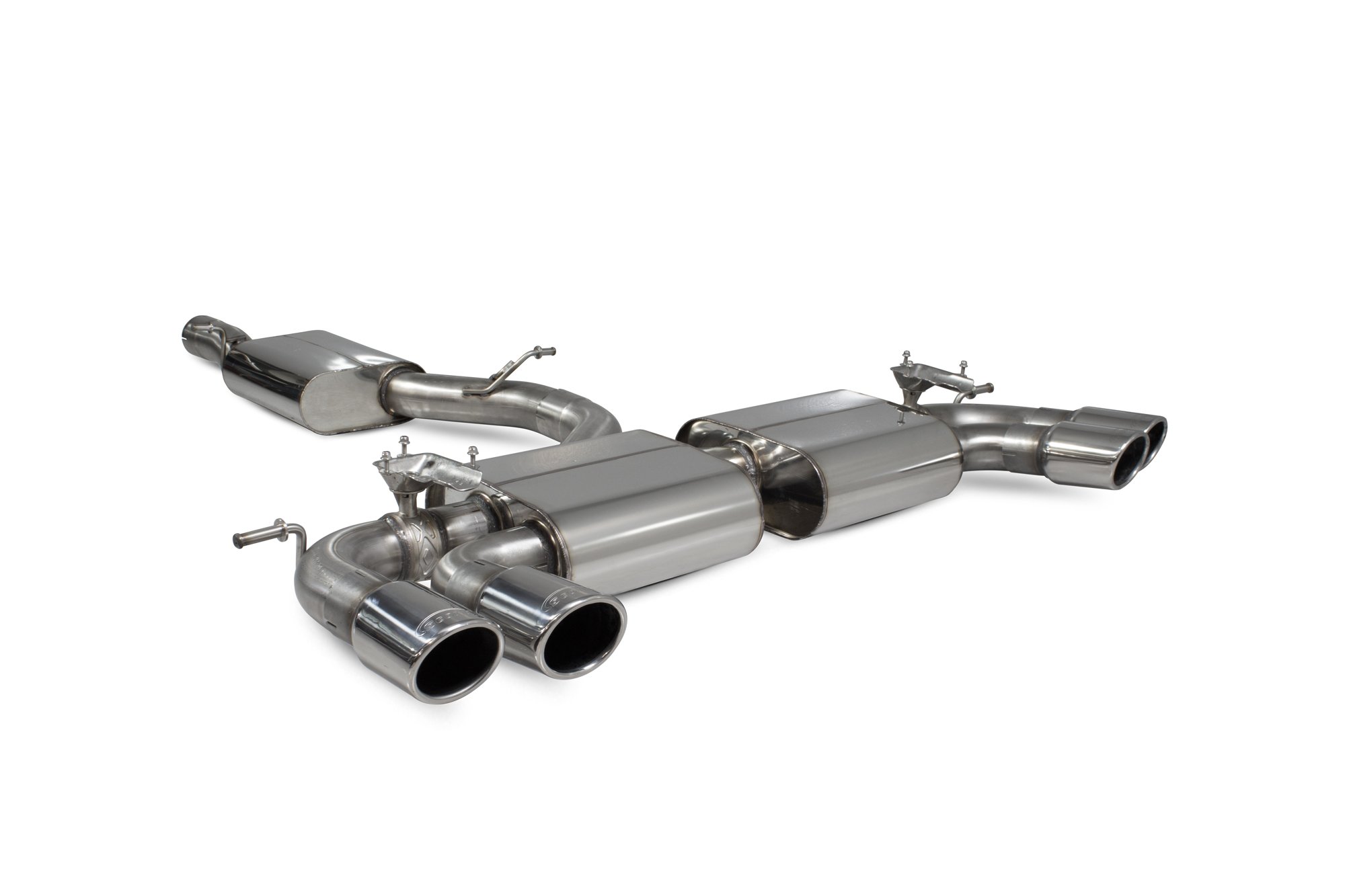 Scorpion Exhausts Volkswagen GolF R MK7.5 Facelift GPF & Non GPF Models 2017 2020 Resonated cat/gpf back system & electronic valves – Monaco (quad) Tips