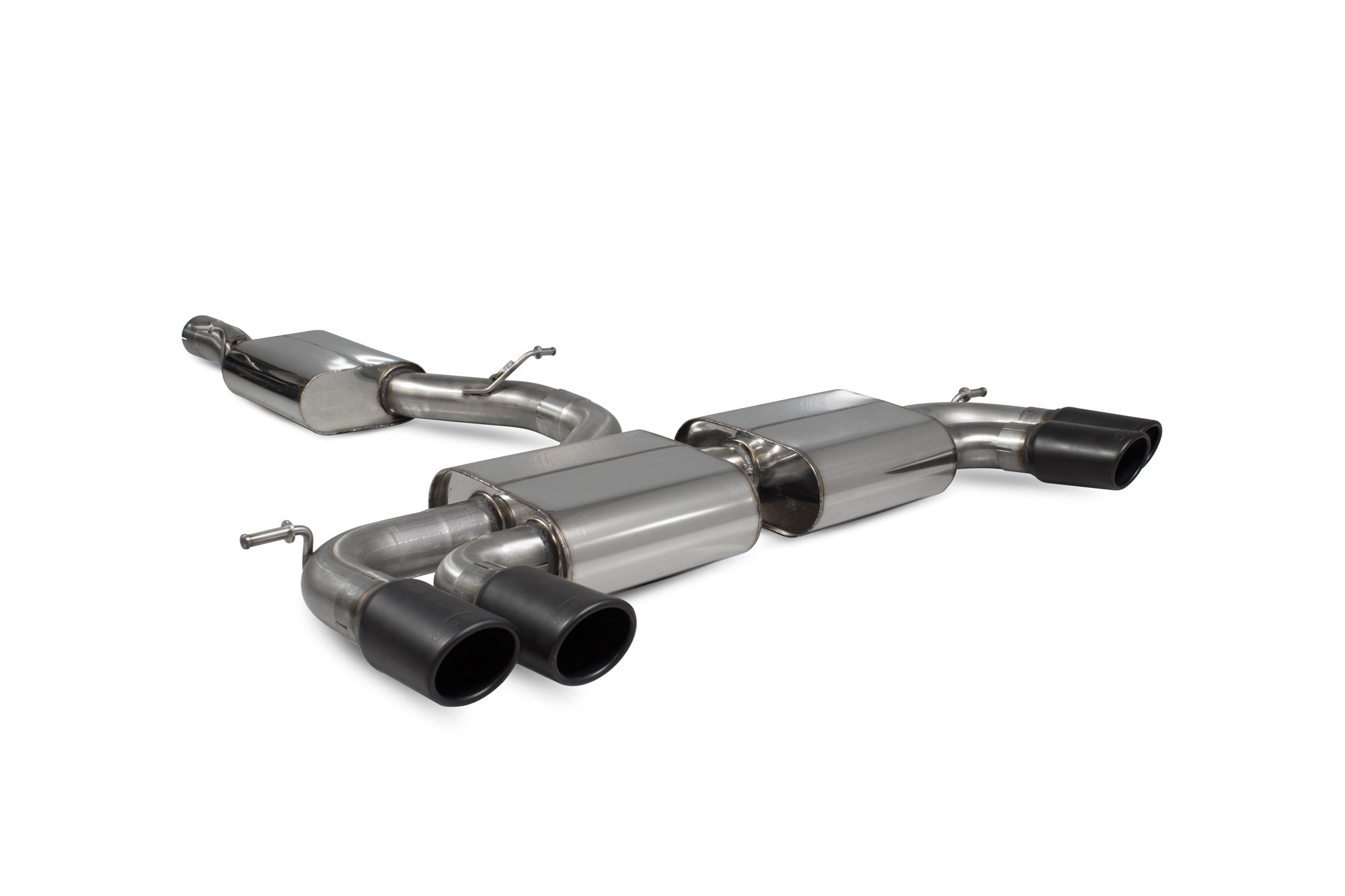 Scorpion Exhausts Volkswagen GolF R MK7.5 Facelift GPF & Non GPF Models 2017 2020 Resonated cat/gpf back system – Monaco (quad) Ceramic Tips