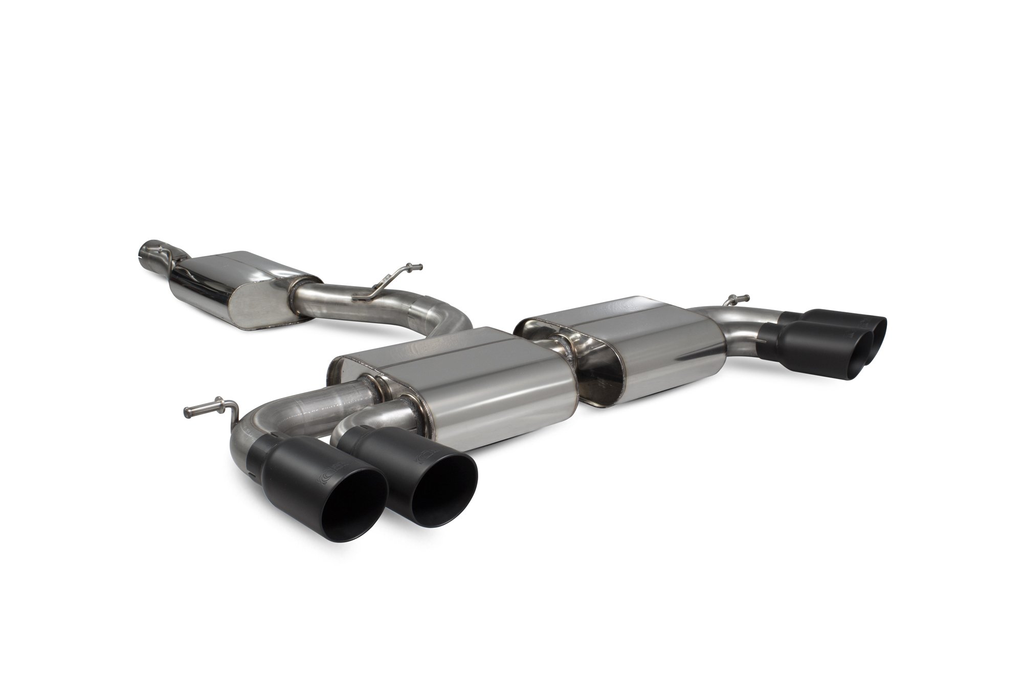 Scorpion Exhausts Volkswagen GolF R MK7.5 Facelift GPF & Non GPF Models 2017 2020 Resonated cat/gpf back system – Daytona (quad) Ceramic Tips