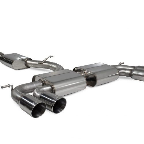 Scorpion Exhausts Volkswagen GolF R MK7.5 Facelift GPF & Non GPF Models 2017 2020 Resonated cat/gpf back system – Daytona (quad) Tips