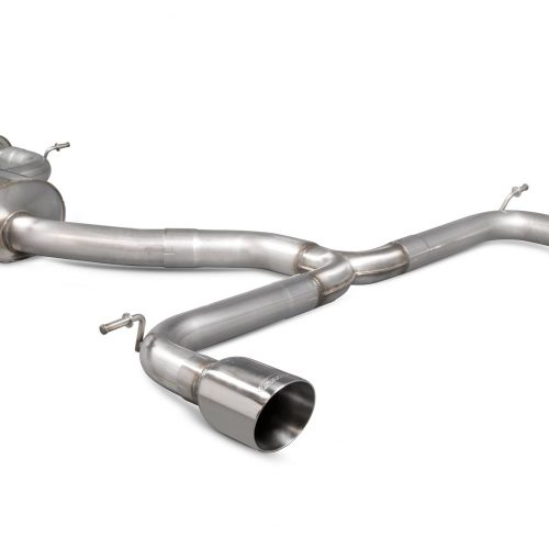 Scorpion Exhausts Volkswagen Golf MK7.5 GTi Non GPF Model Only 2017 2019 Resonated cat-back system – Monaco (quad) Tips